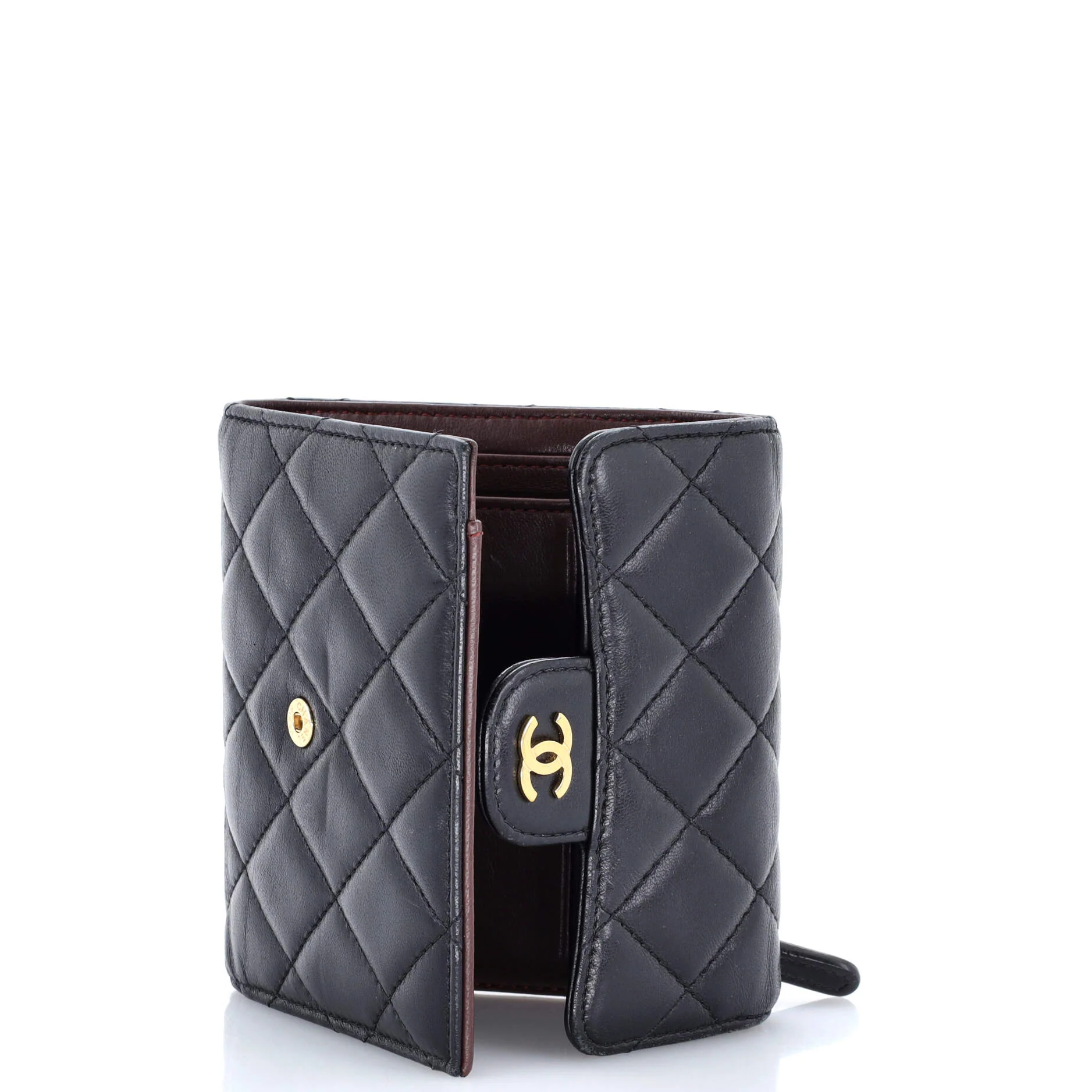 CC Compact Classic Flap Wallet Quilted Lambskin - Image 5