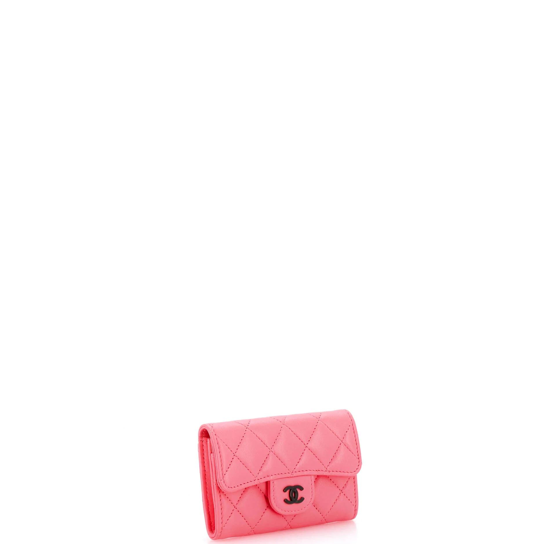 Classic Flap Card Case Quilted Lambskin - Image 2