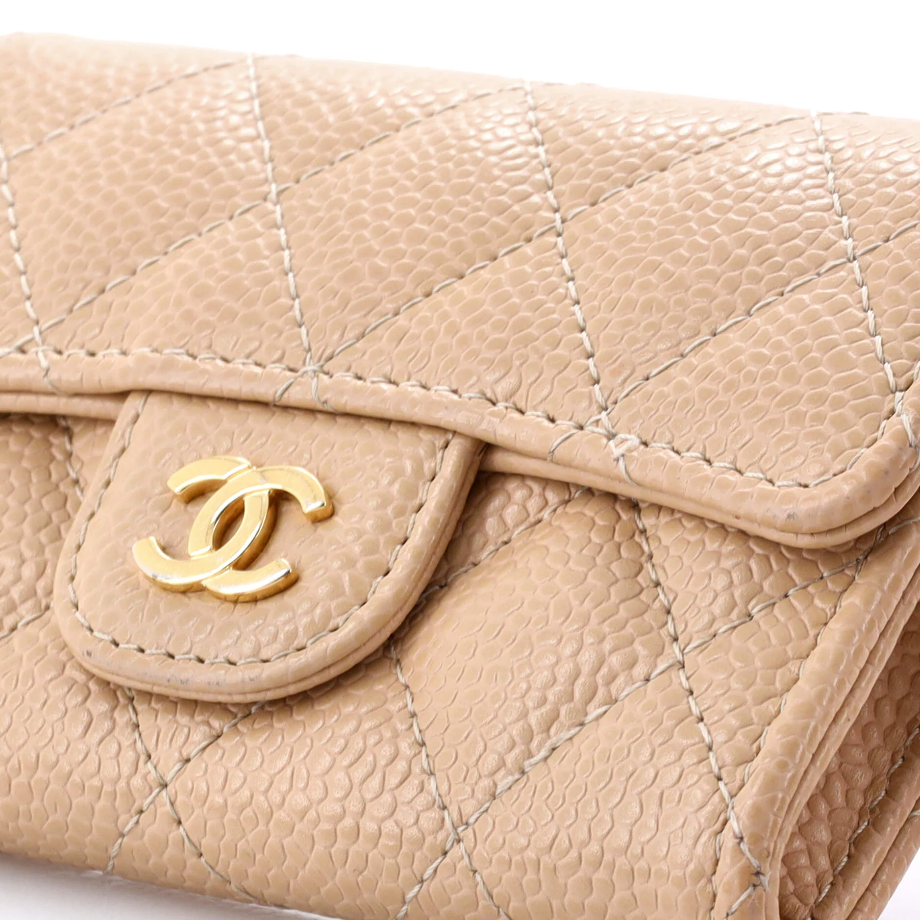 Classic Flap Card Holder Quilted Caviar - Image 6