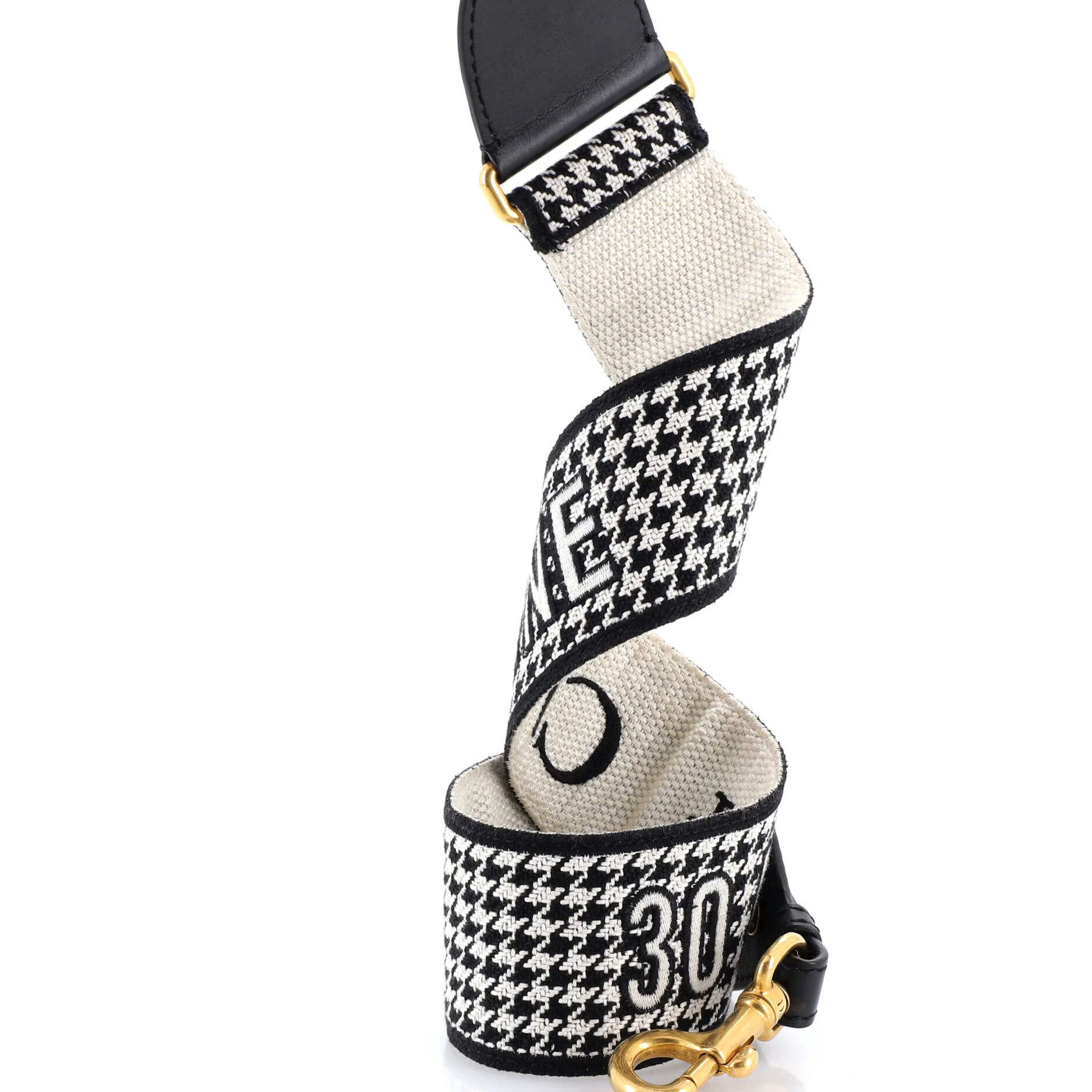 30 Montaigne Shoulder Strap Houndstooth Canvas - Image 2