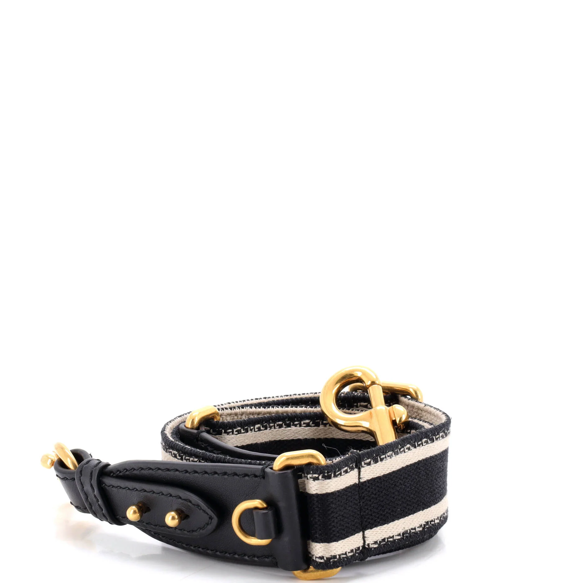 Logo Shoulder Strap Embroidered Canvas Thin