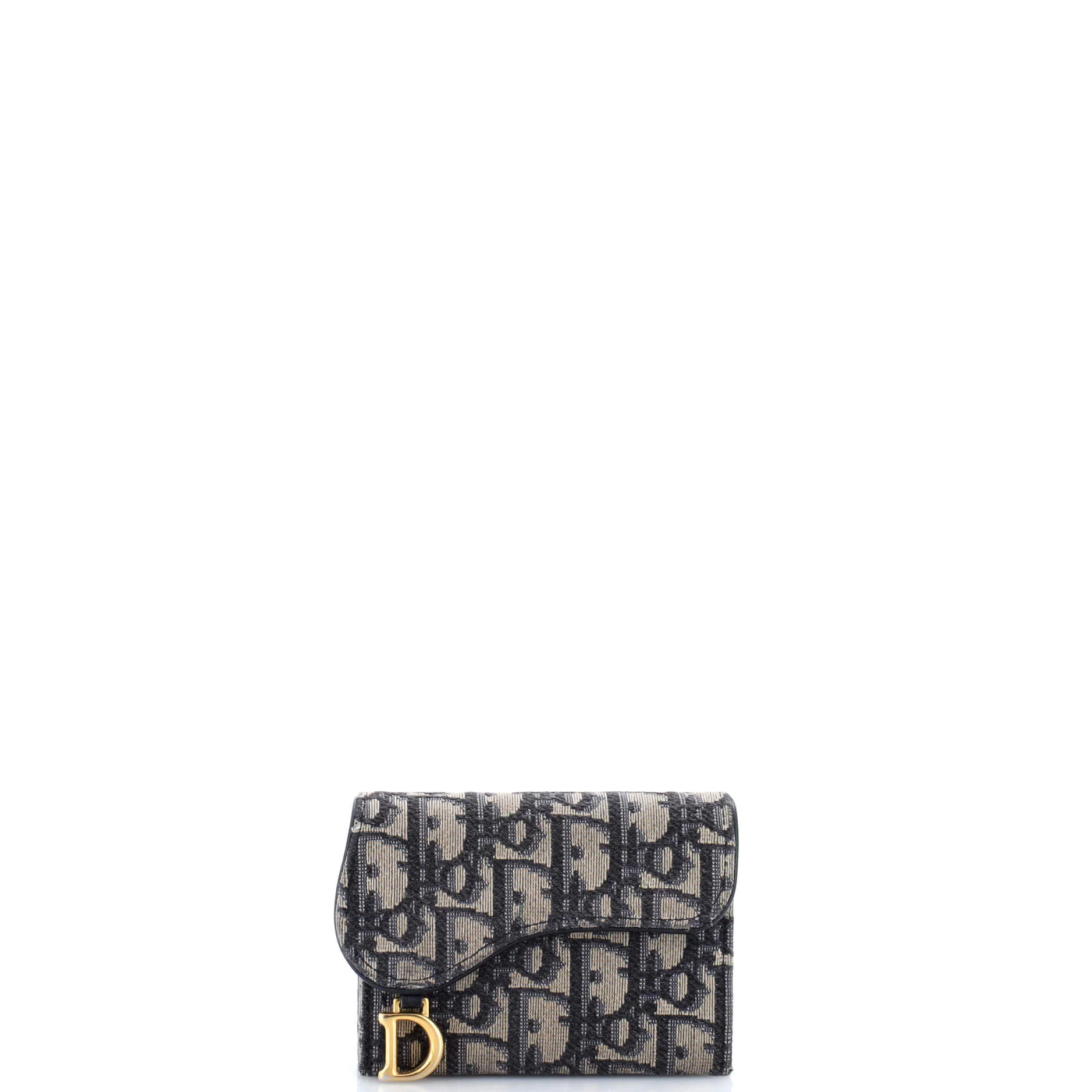 Saddle 5-Gusset Card Case Oblique Canvas