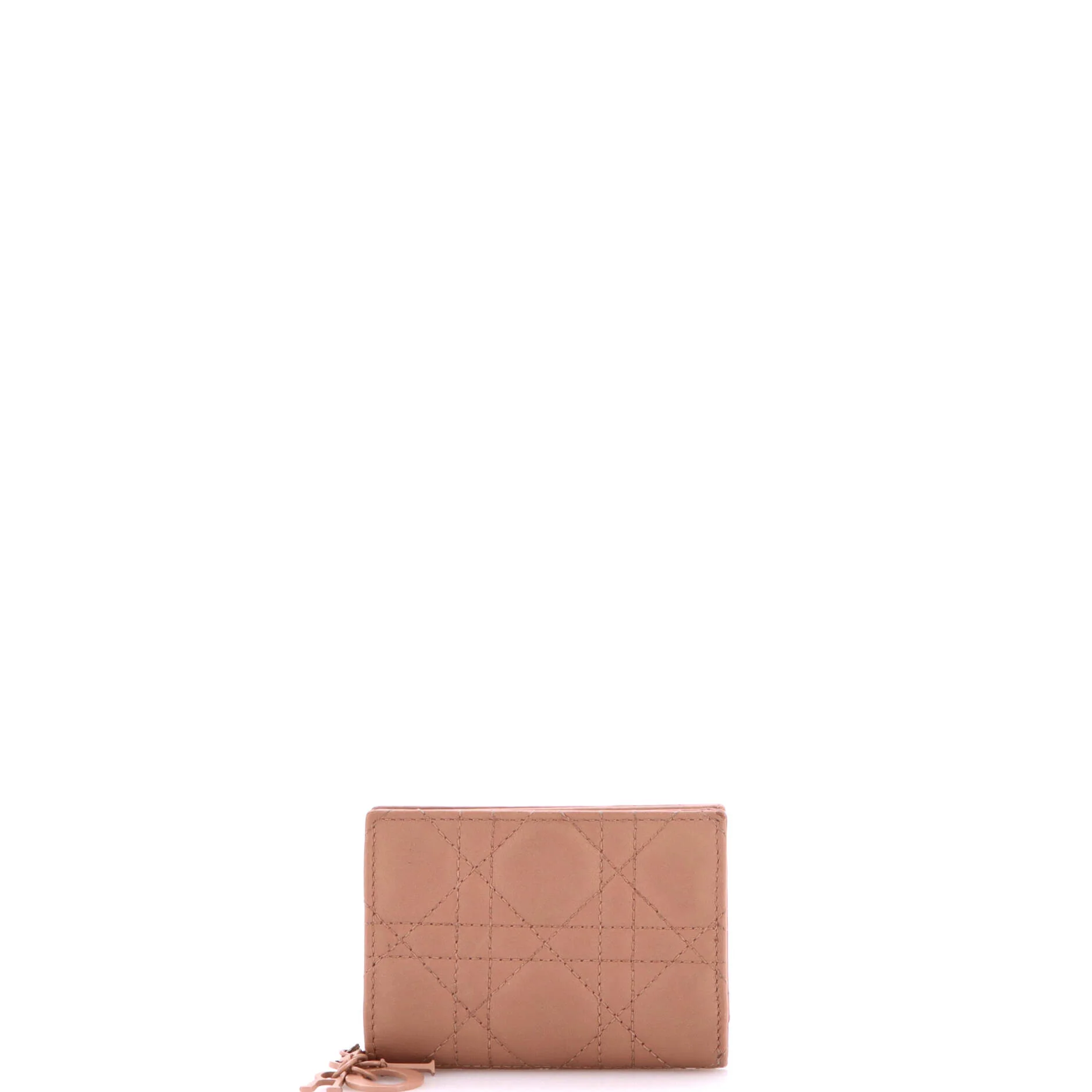 Ultra Matte Lady Dior Wallet Cannage Quilt Calfskin Mini - Image 3