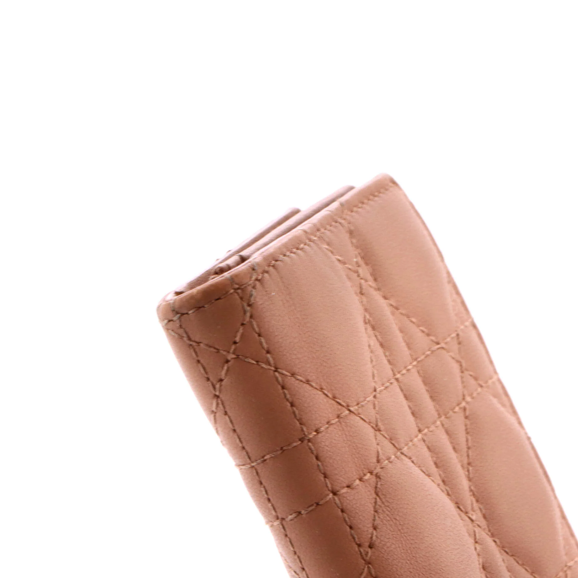 Ultra Matte Lady Dior Wallet Cannage Quilt Calfskin Mini - Image 6