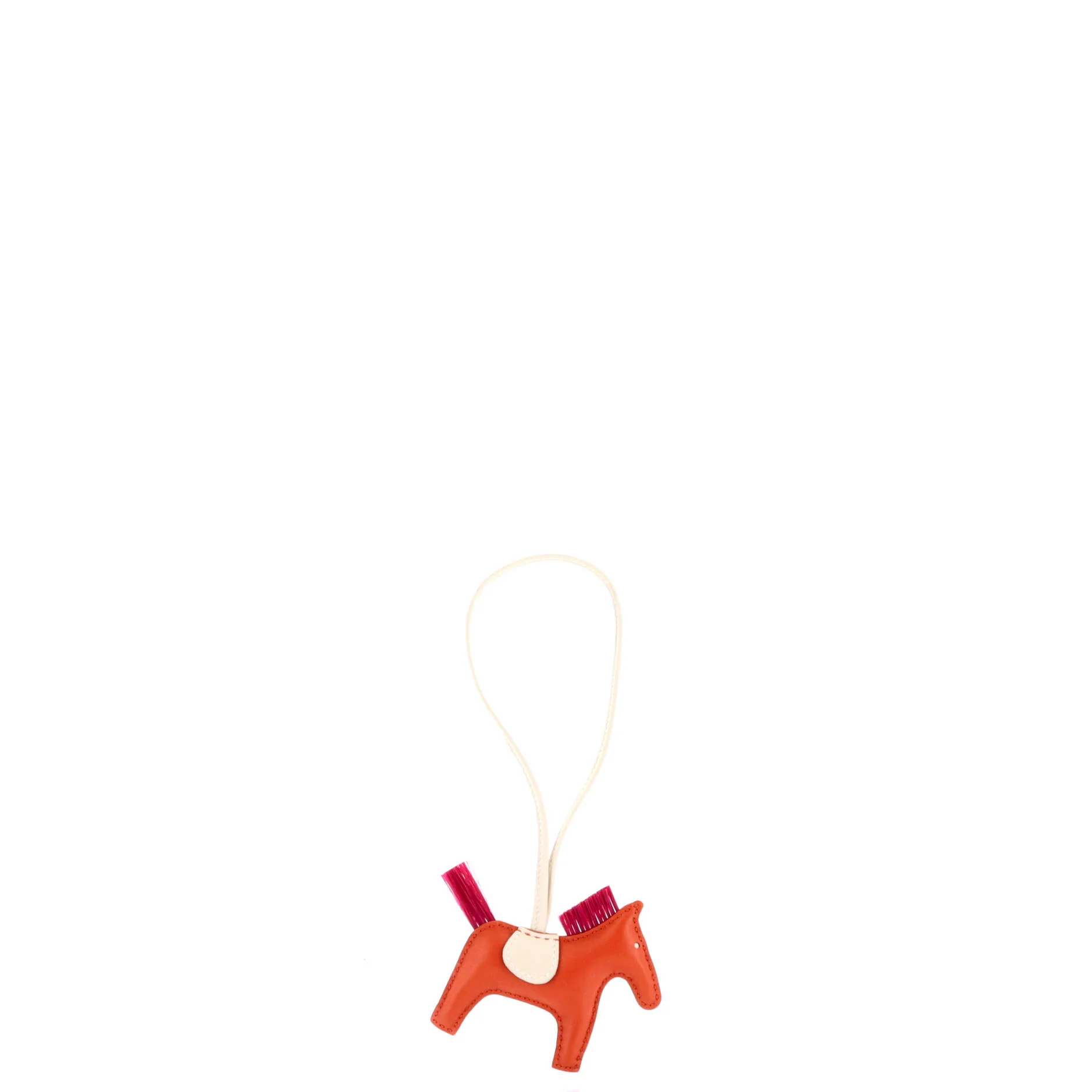 GriGri Rodeo Bag Charm Leather with Horse Hair PM - Image 2