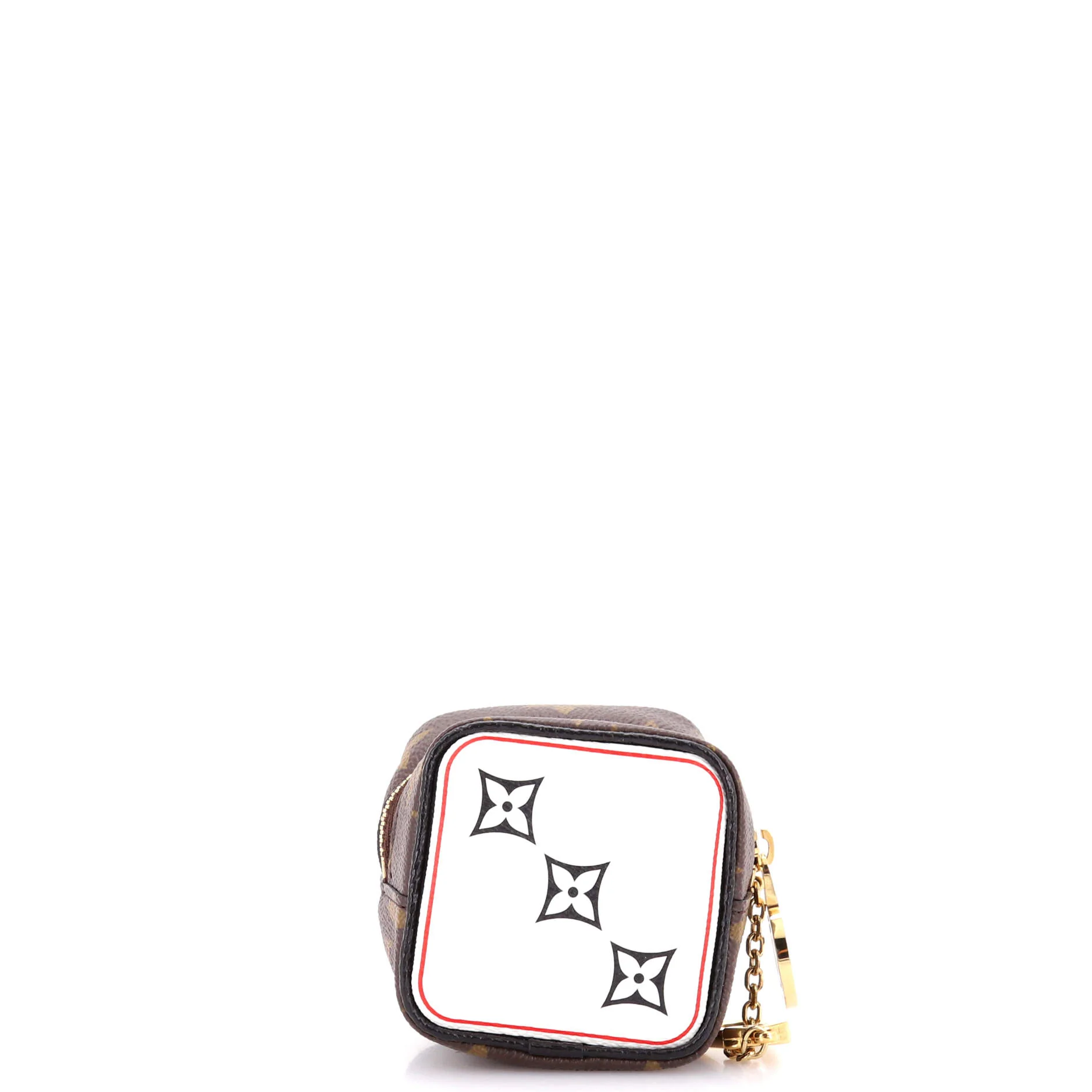 Game On Cube Coin Purse Keychain Limited Edition Game On Monogram Canvas - Image 3