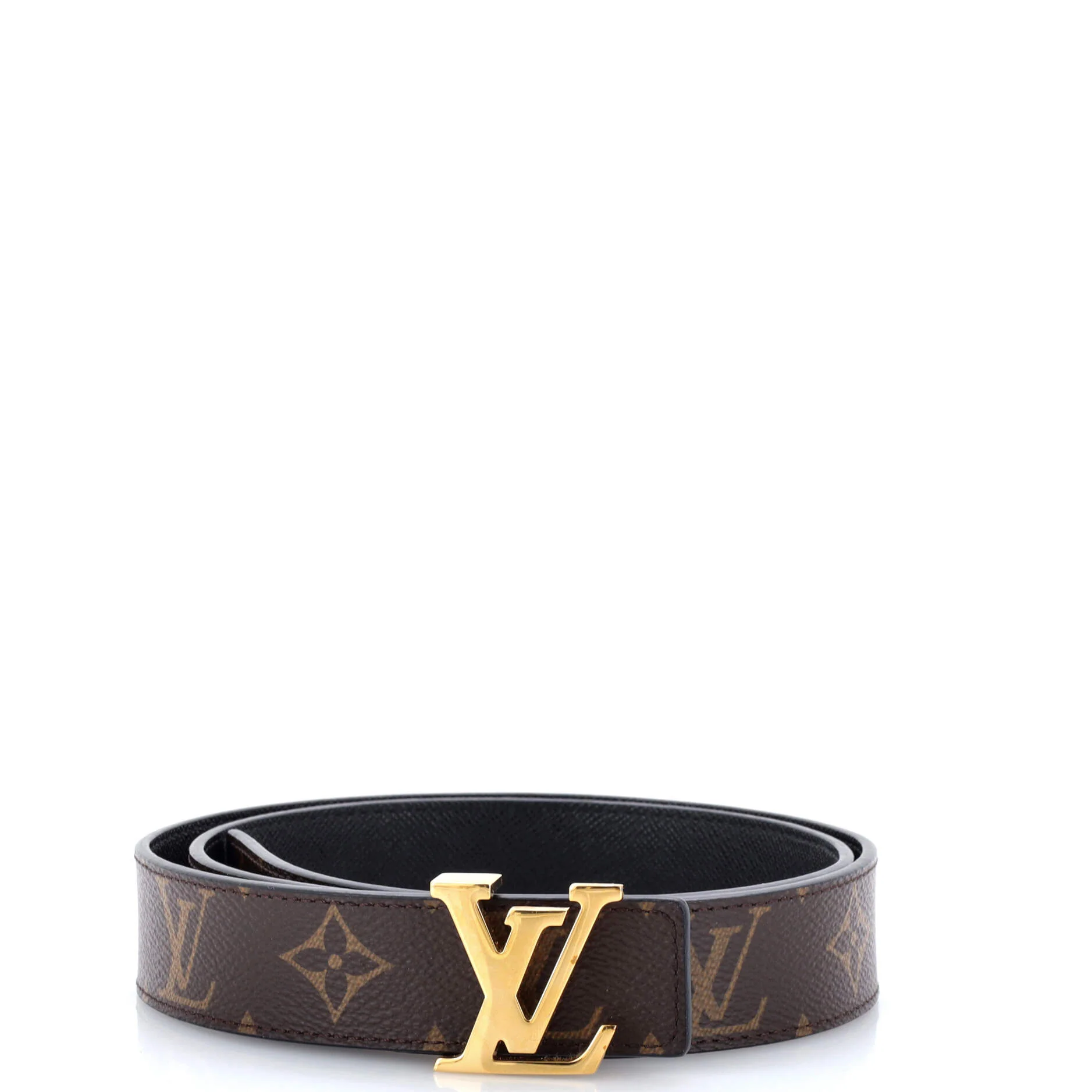 LV Initiales Reversible Belt Monogram Canvas and Leather Medium