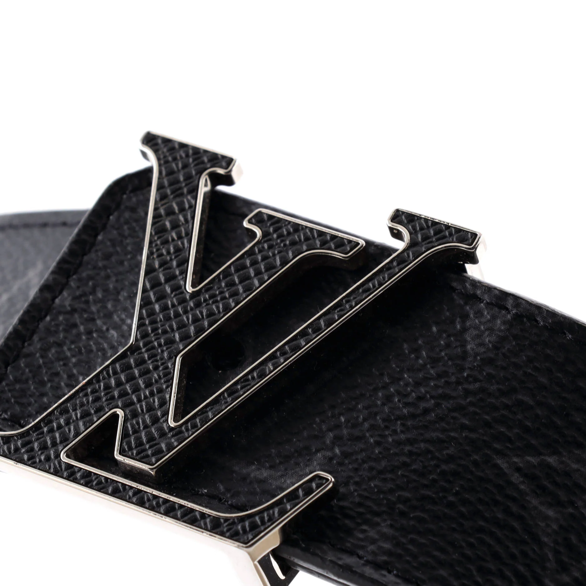 LV Line Reversible Belt Monogram Eclipse Canvas and Leather Wide - Image 4