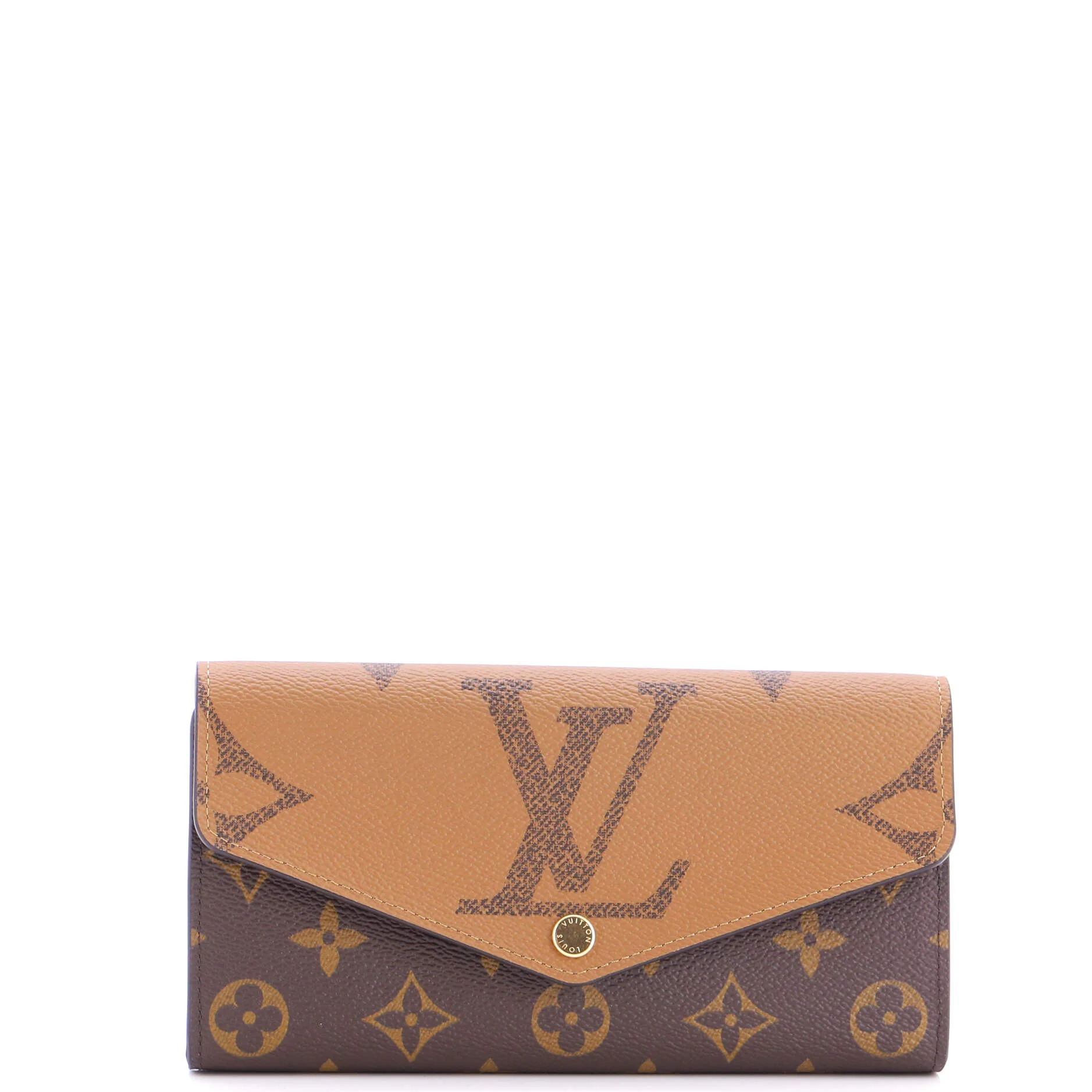 Sarah Wallet NM Reverse Monogram Giant and Monogram Canvas