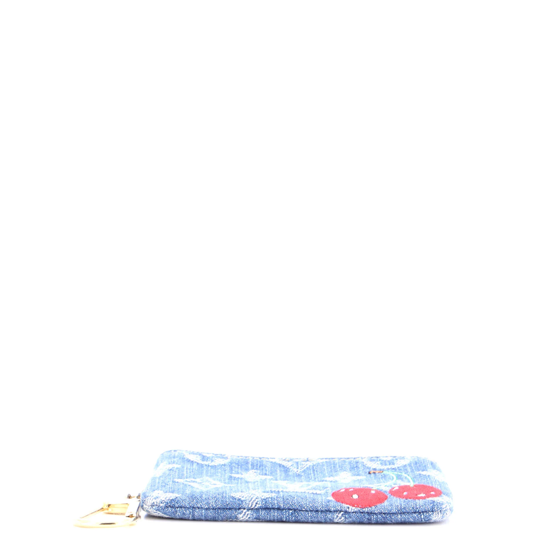 x Takashi Murakami Key Pouch Limited Edition Monogram Cerises Denim - Image 4