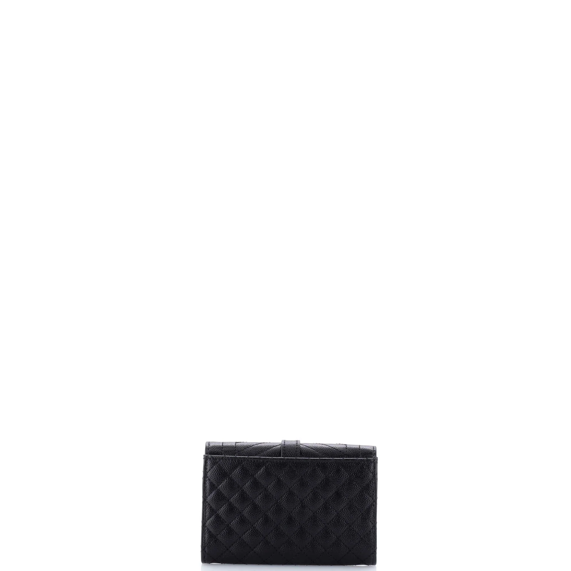 Classic Monogram Flap Wallet Mixed Matelasse Leather Small - Image 3