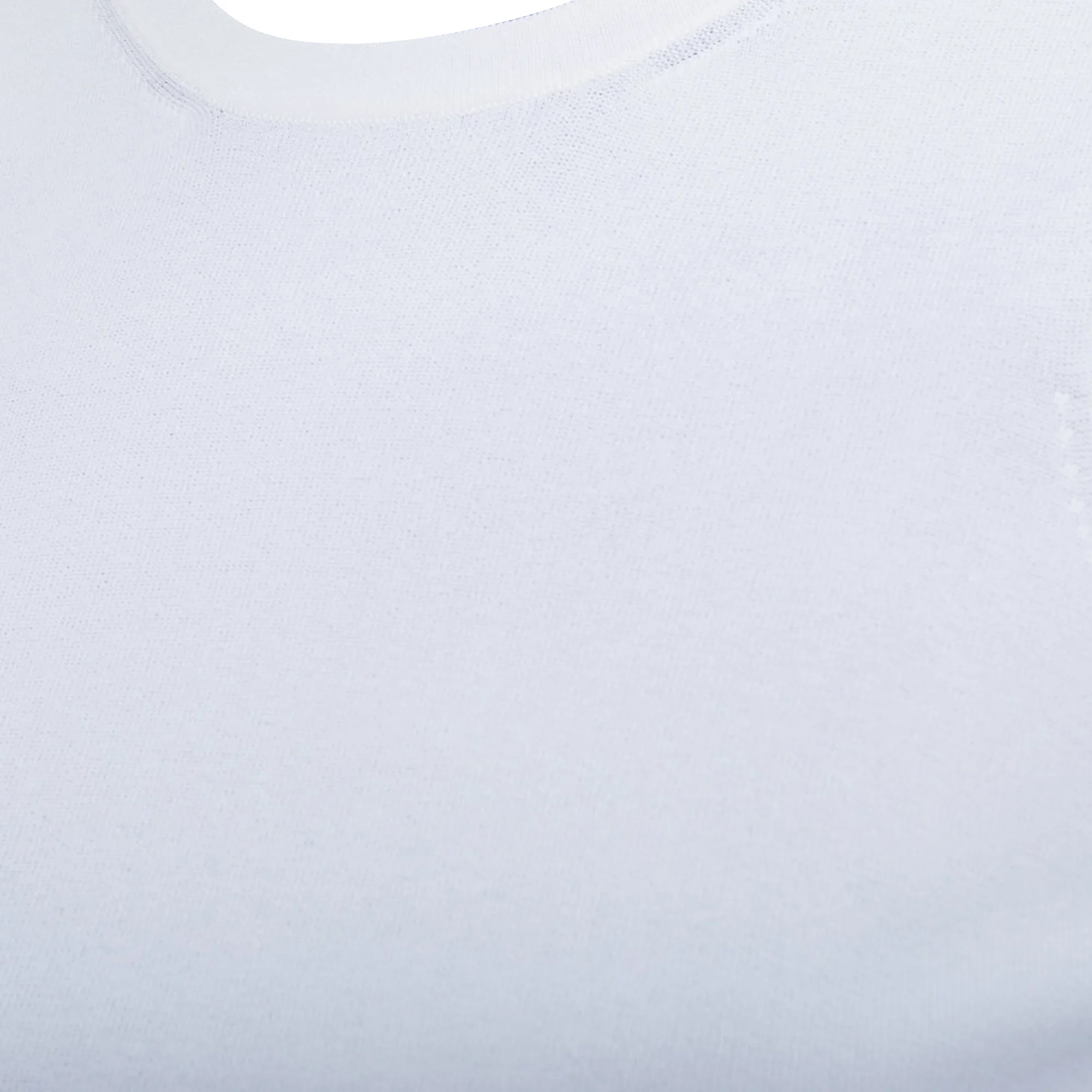Women's ALAIA white viscose blend sleeveless round neck ribbed hem crop vest FR36 S - Image 2