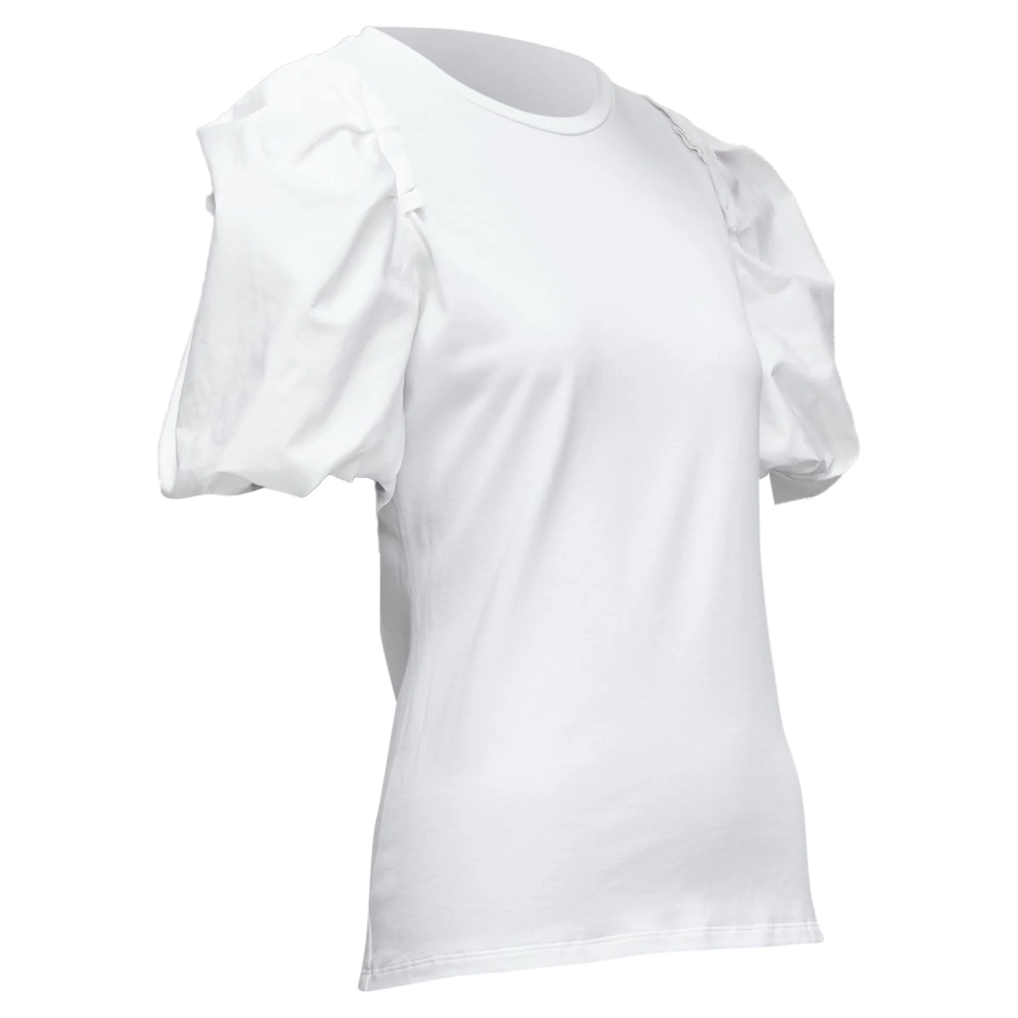 Women's Alexander Mcqueen Cotton Puff Short Sleeves Fitted Tshirt Top - Image 3