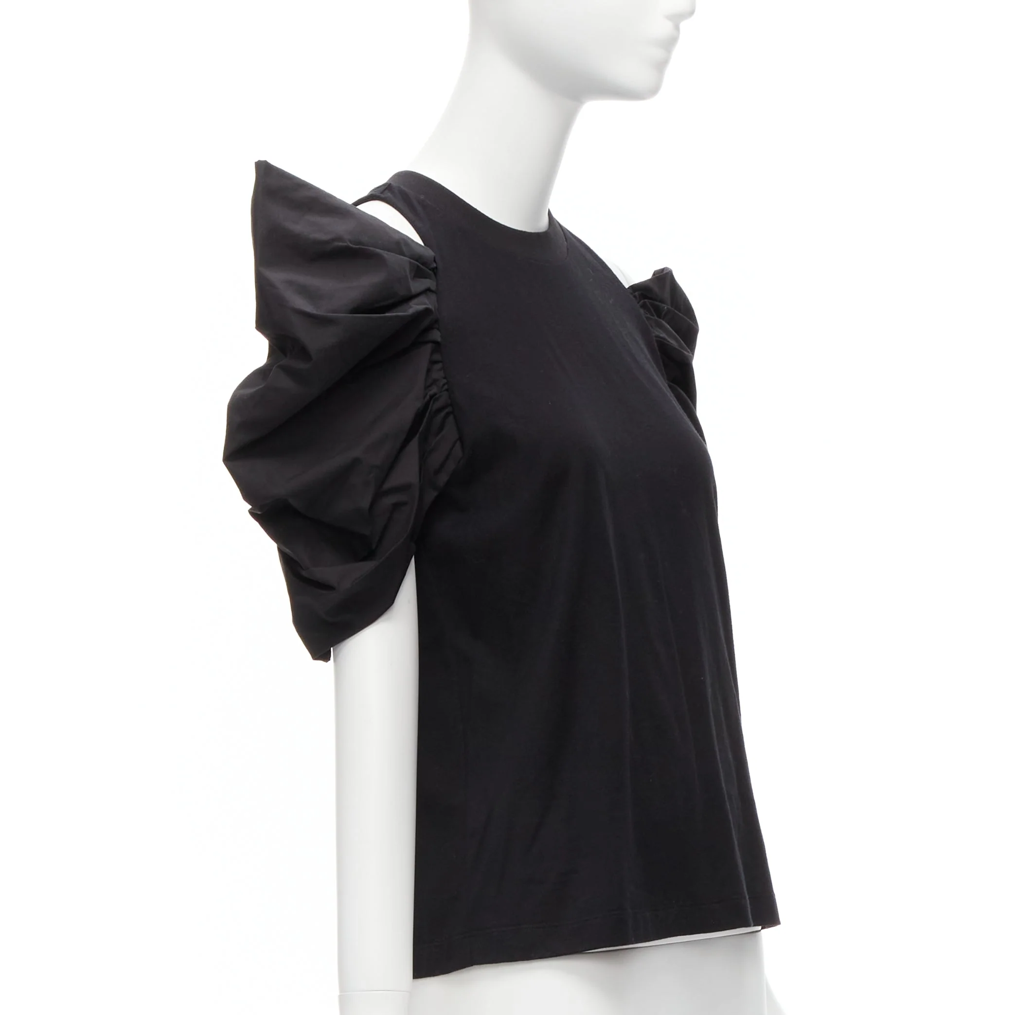 Women's Alexander McQueen cotton shoulder puff sleeves top - Image 9