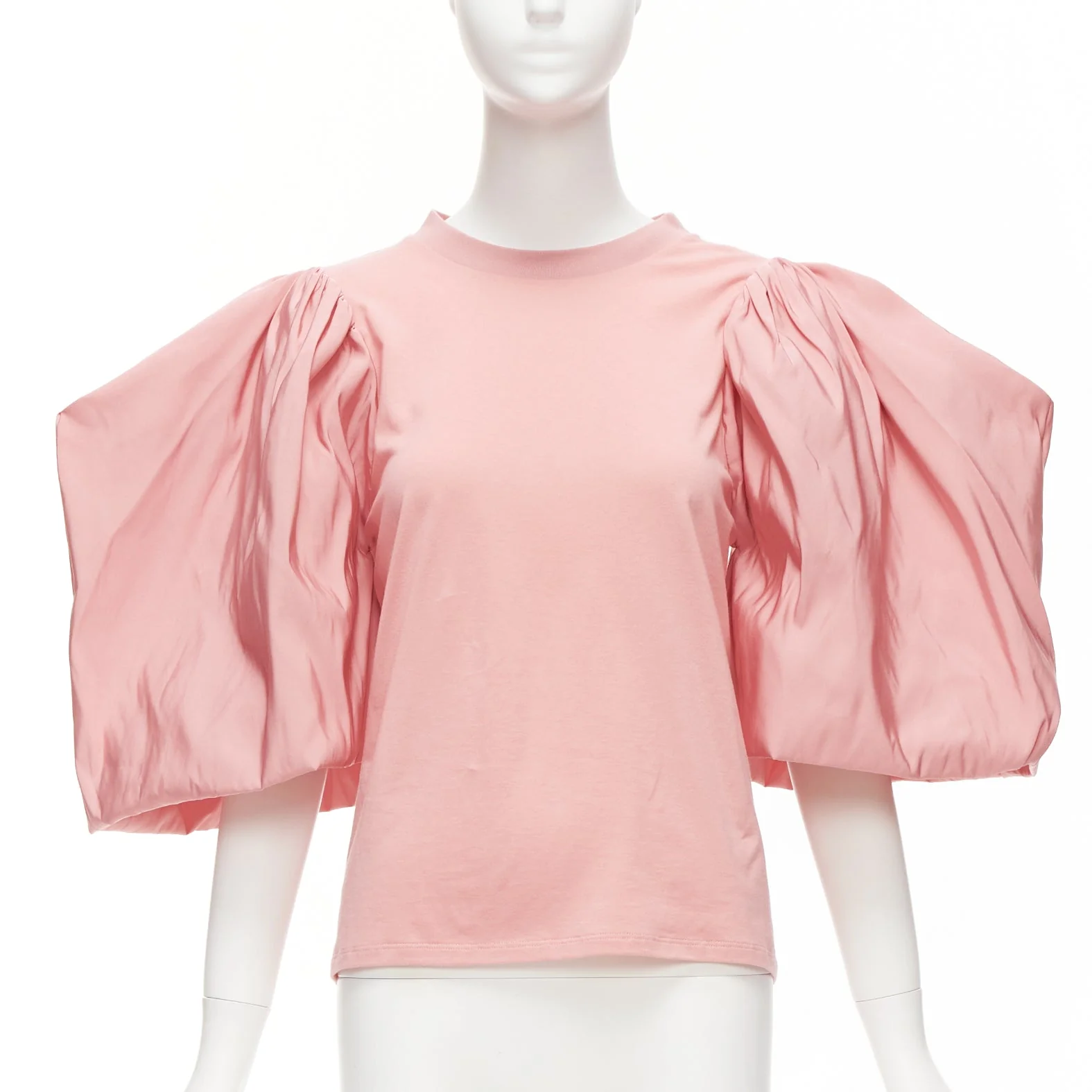 Women's Alexander Mcqueen Dramatic Puff Sleeve Cotton Tshirt - Image 7