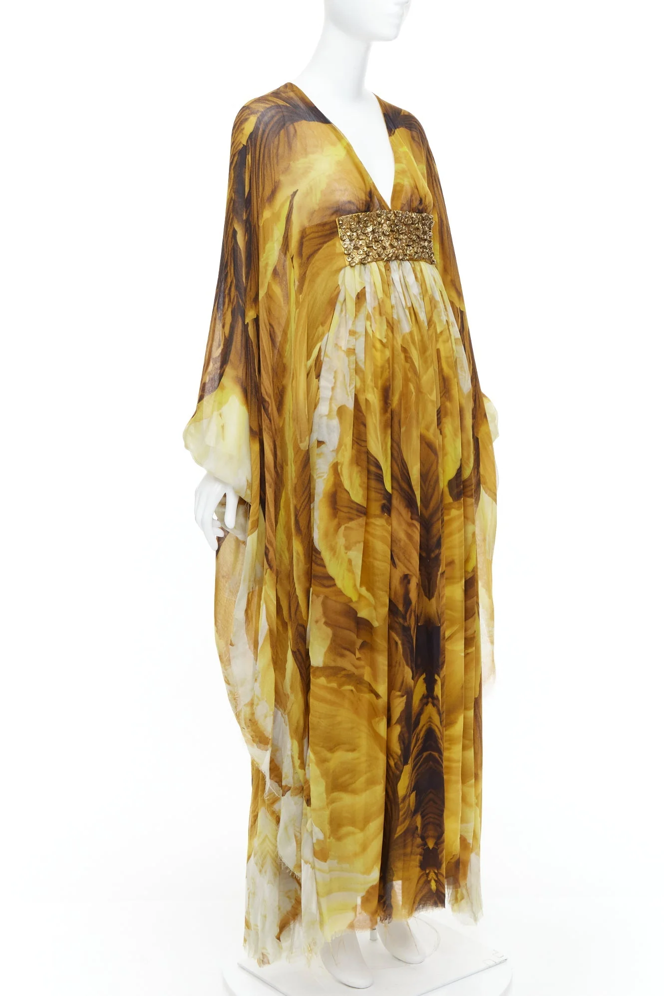Women's Alexander Mcqueen Embellished Kaftan Dress - Image 9