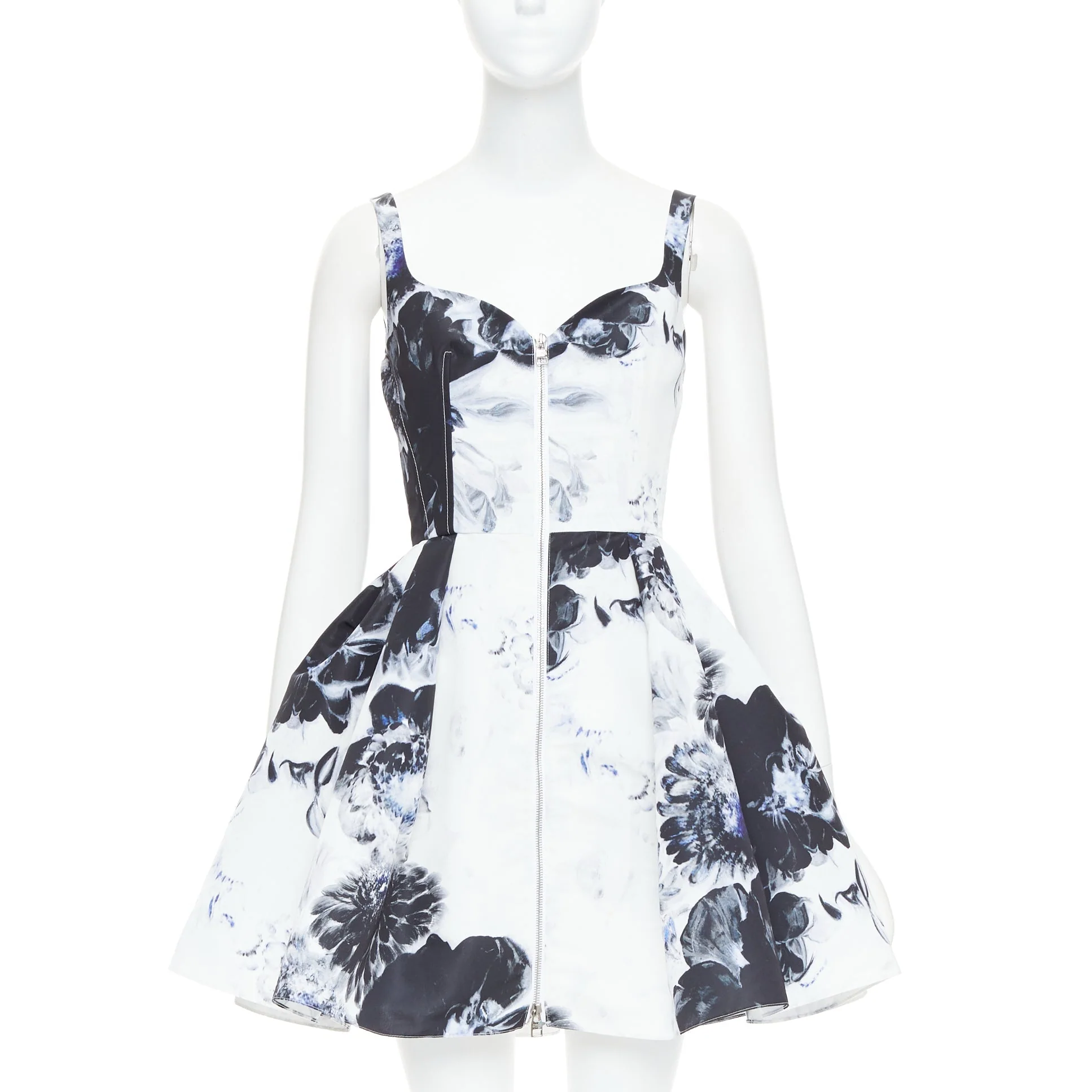 Women's Alexander McQueen floral zip front dress - Image 7