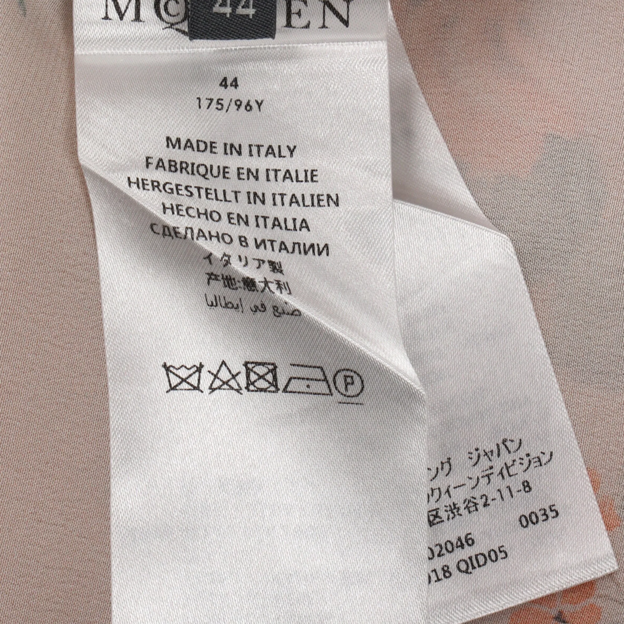 Women's Alexander McQueen Mini Dress in Floral Print Silk - Image 5