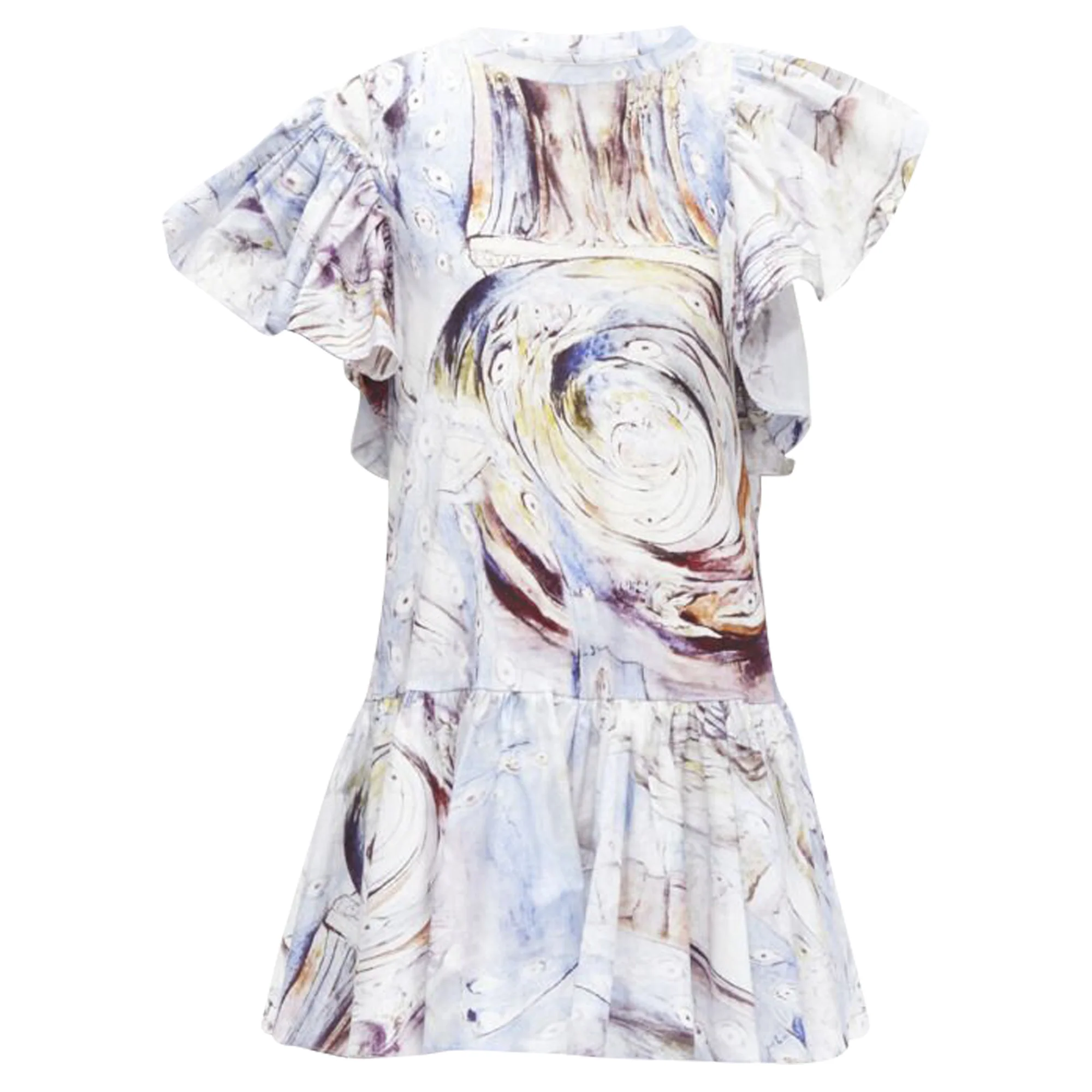 Women's Alexander McQueen William Blake Dante ruffle mini dress - Image 3
