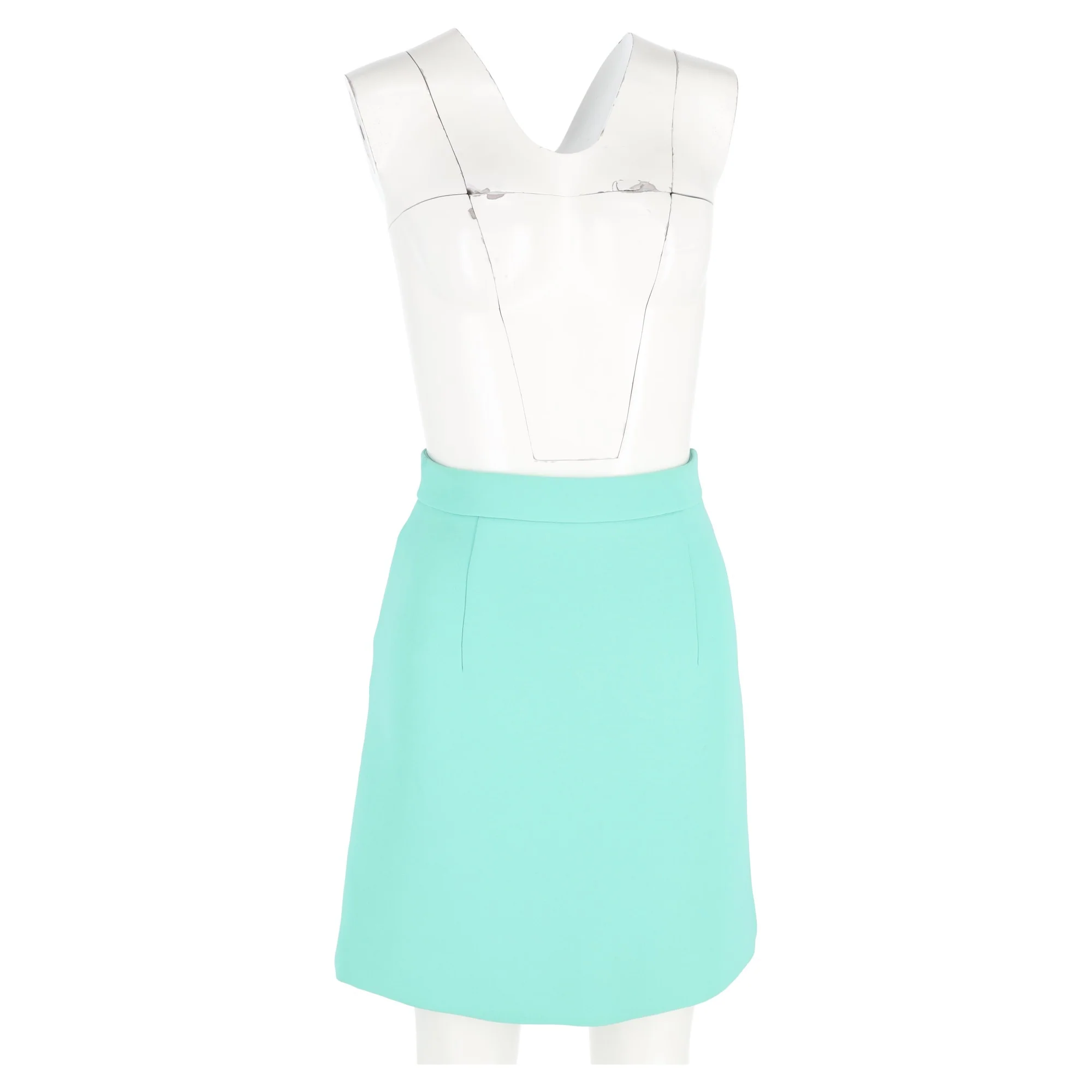 Women's McQ by Alexander McQueen Skirt in Turquoise Polyester - Image 4