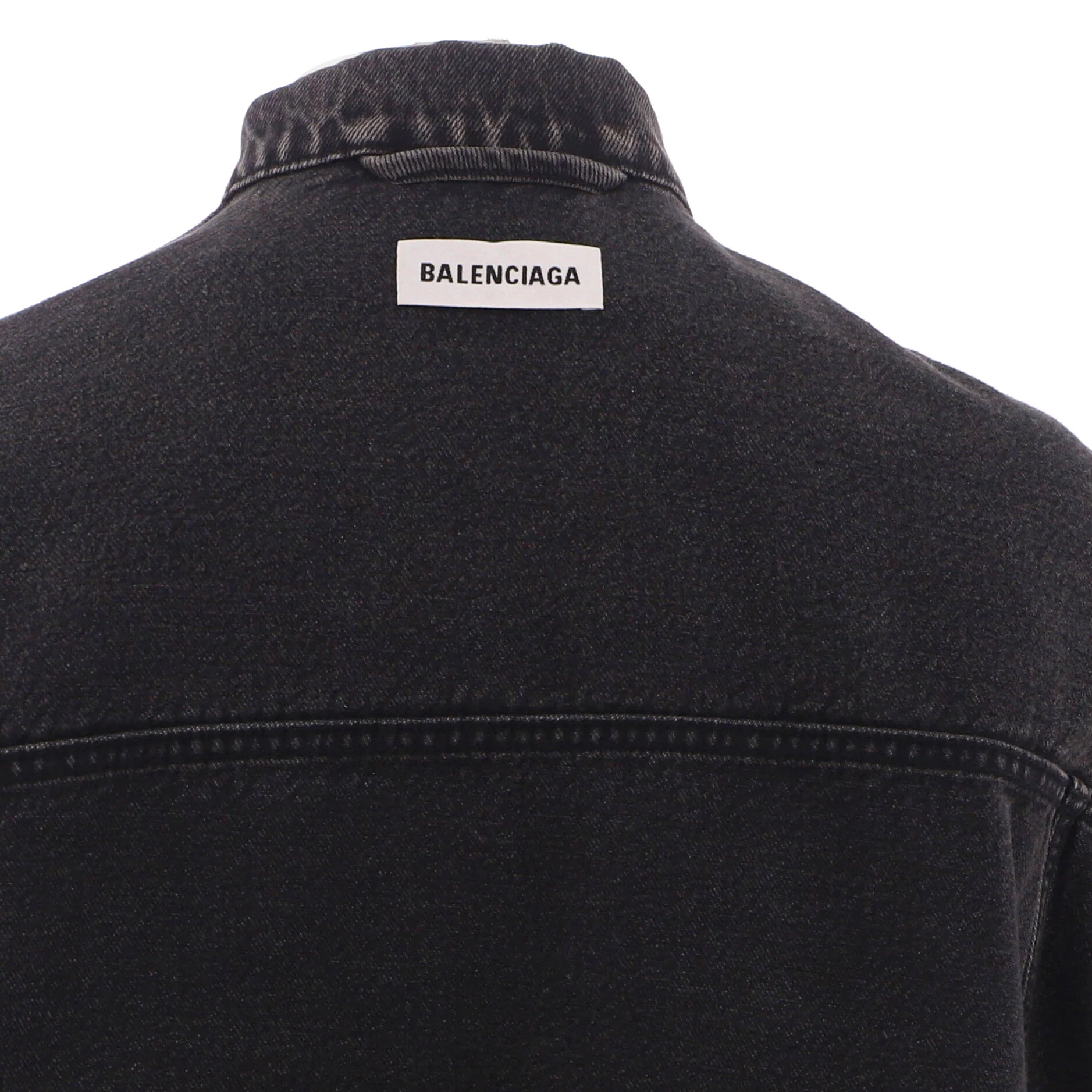 Logo Oversized Jacket Denim - Image 3