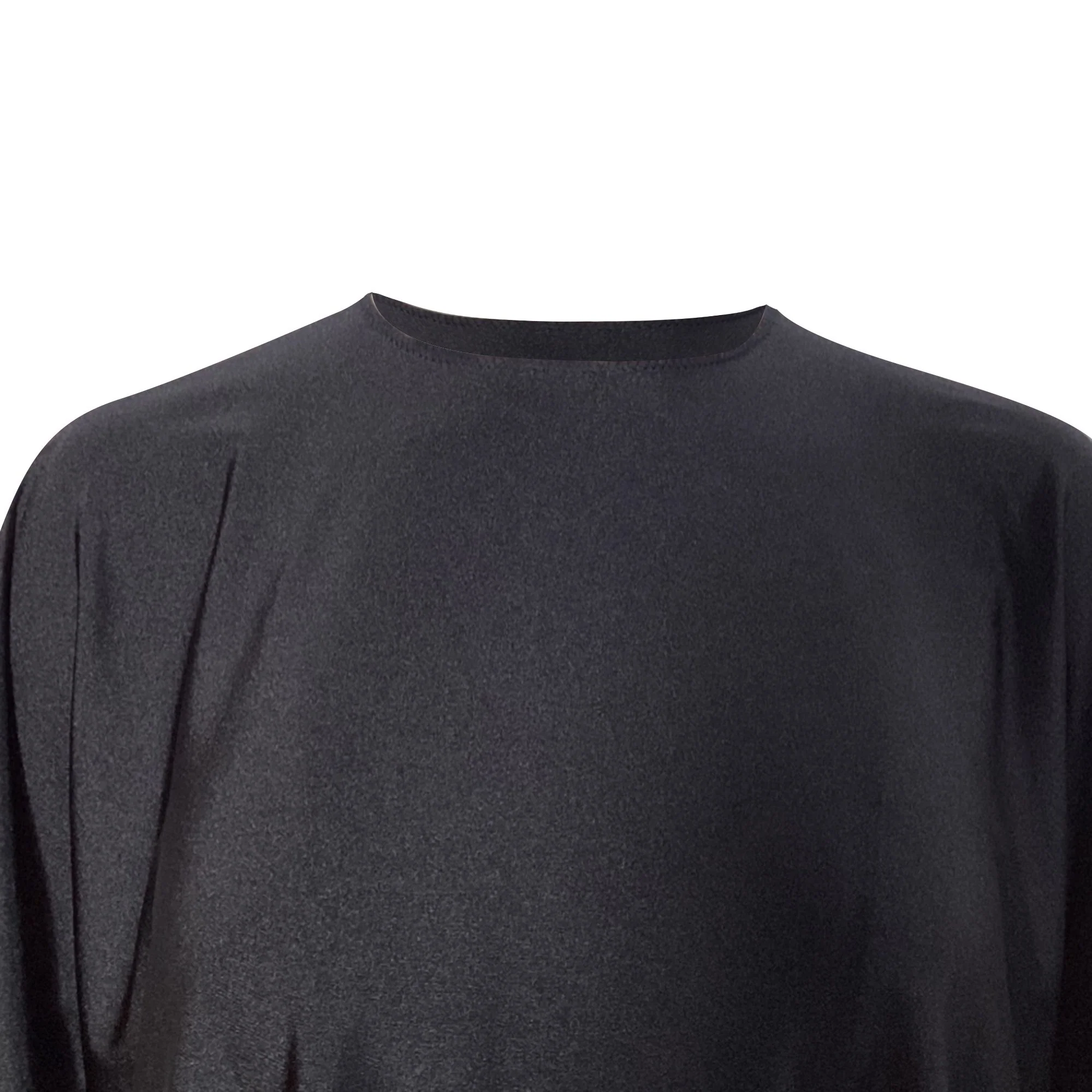 Women's Balenciaga Loose Midi Dress in Black Polyamide - Image 7