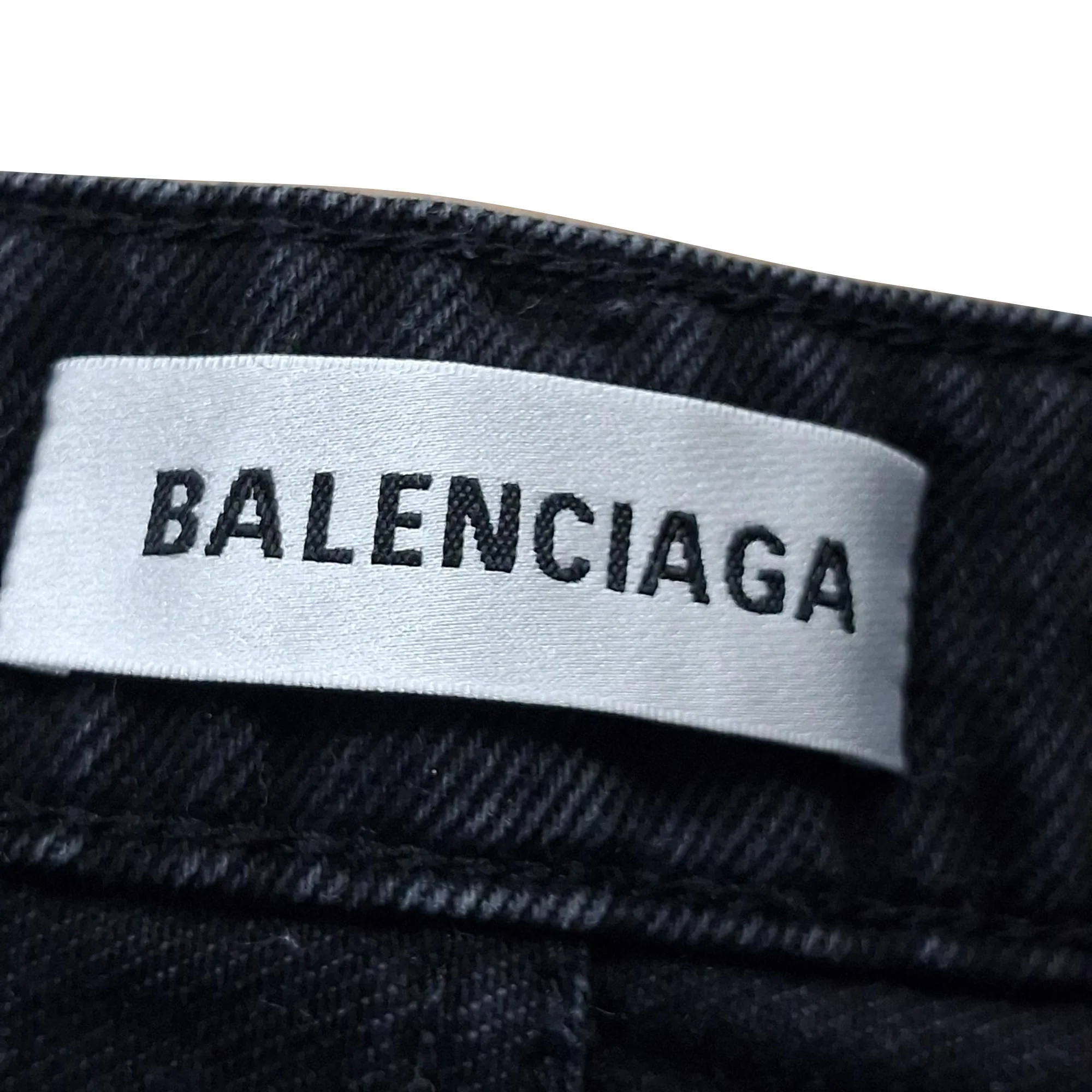 Women's Balenciaga Mini Skirt in Black Denim - Image 5