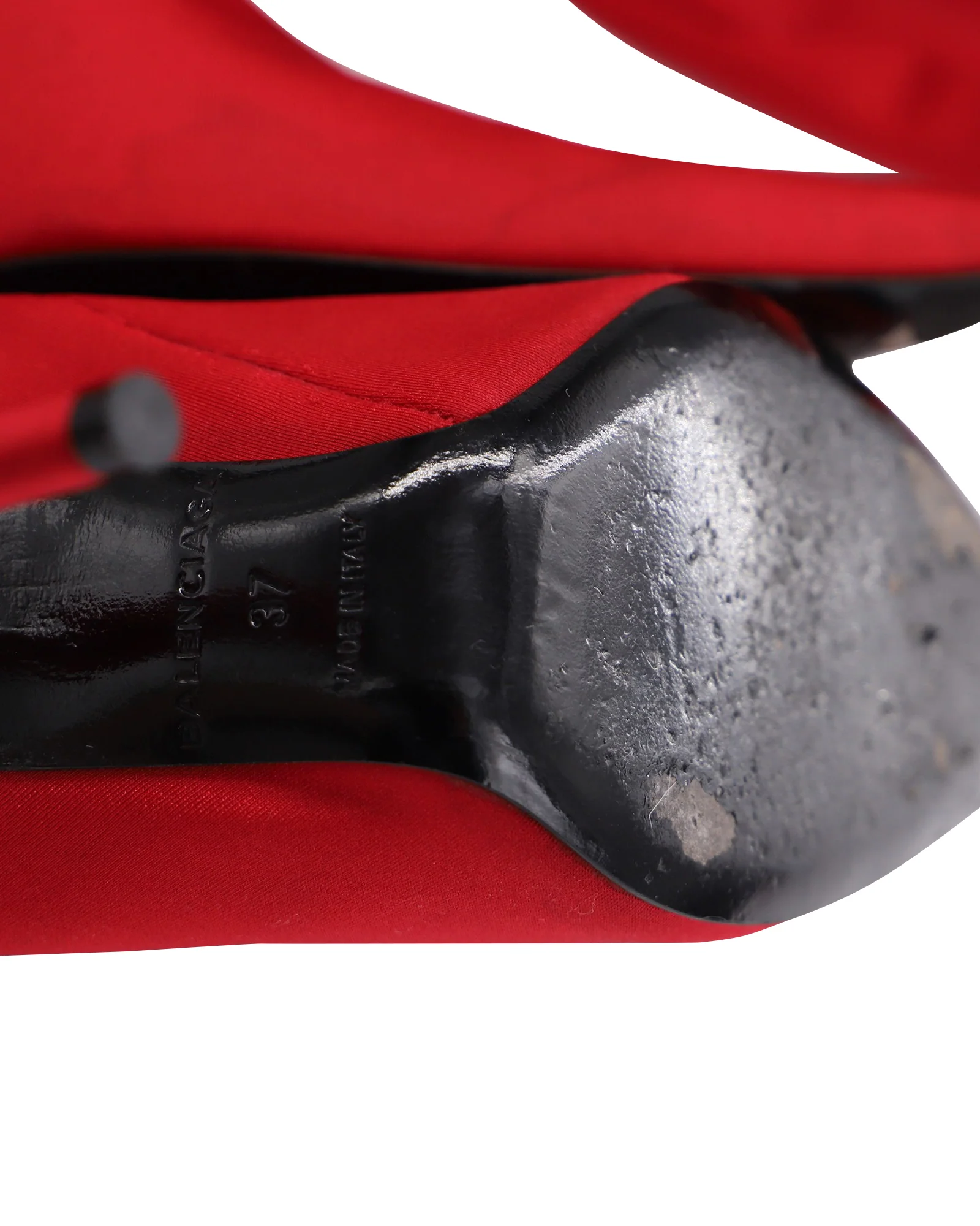 Women's Balenciaga Pantaleggings in Red Triacetate - Image 6