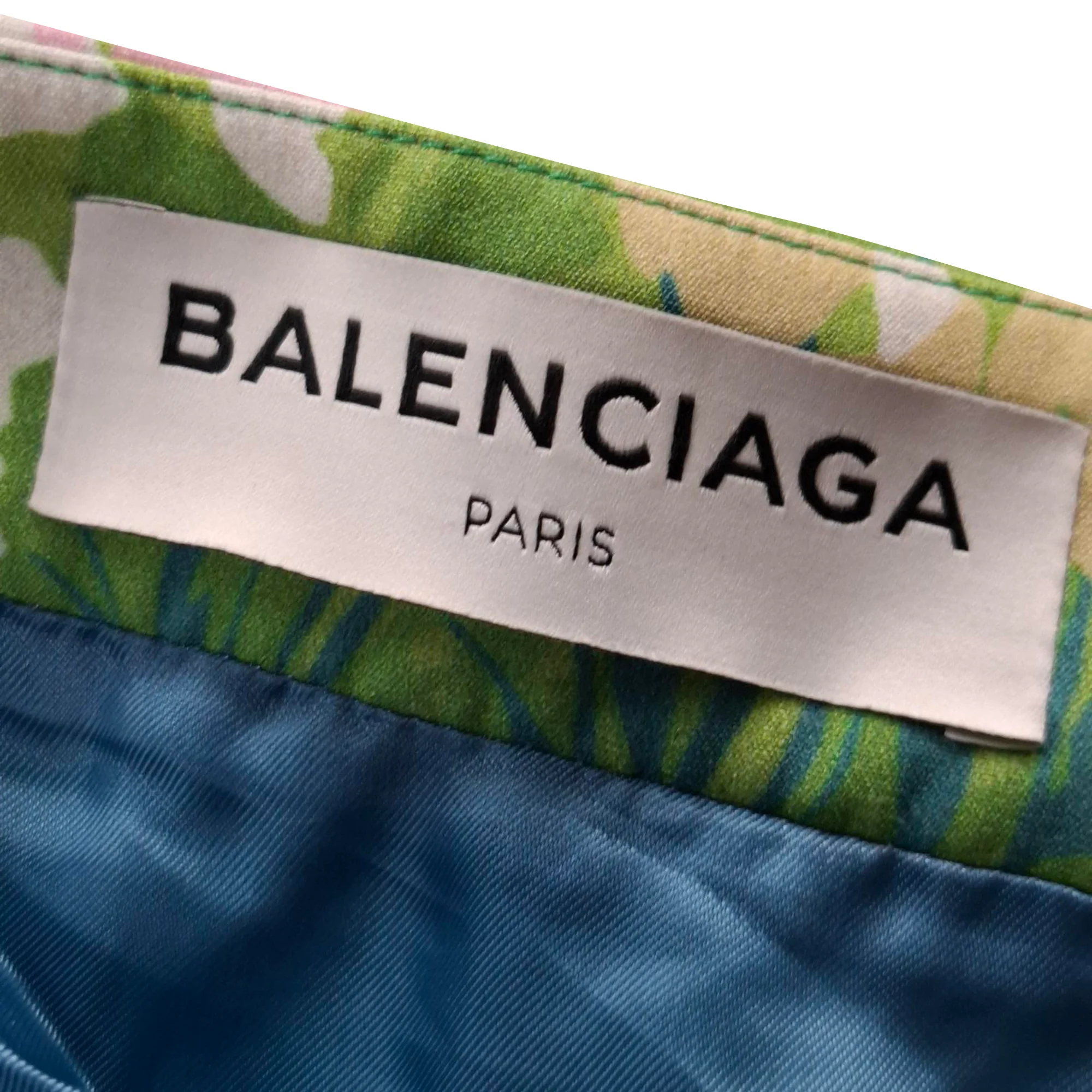 Women's Balenciaga Pleated Plisse Skirt in Floral Print Polyester - Image 6
