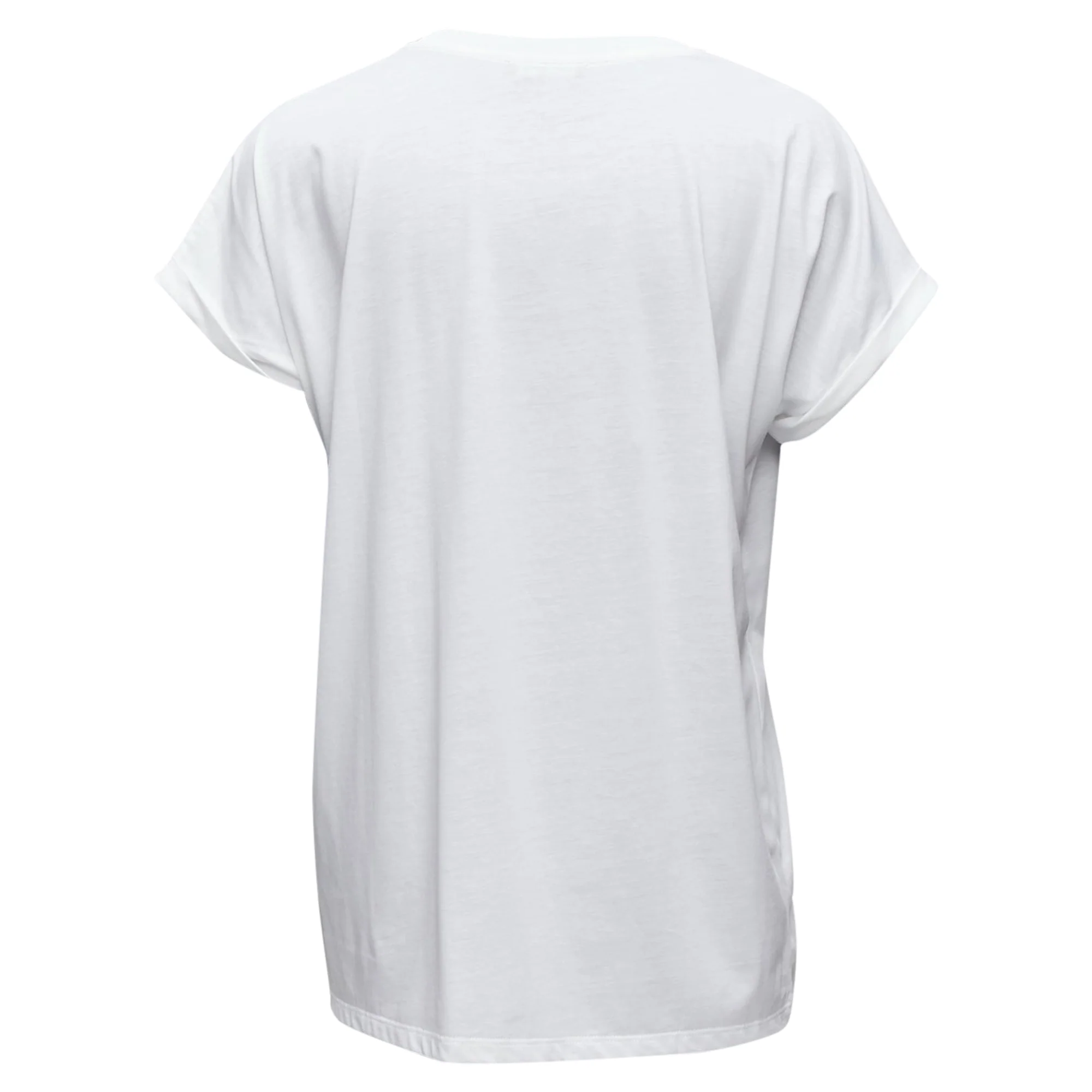 Women's BALMAIN signature logo print cuffed sleeves cotton tshirt - Image 5