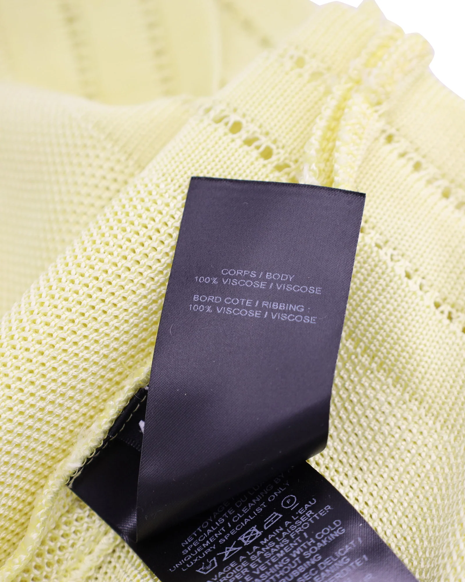 Women's Balmain Sleeveless Knitted Crop Top in Lime Green Viscose - Image 6