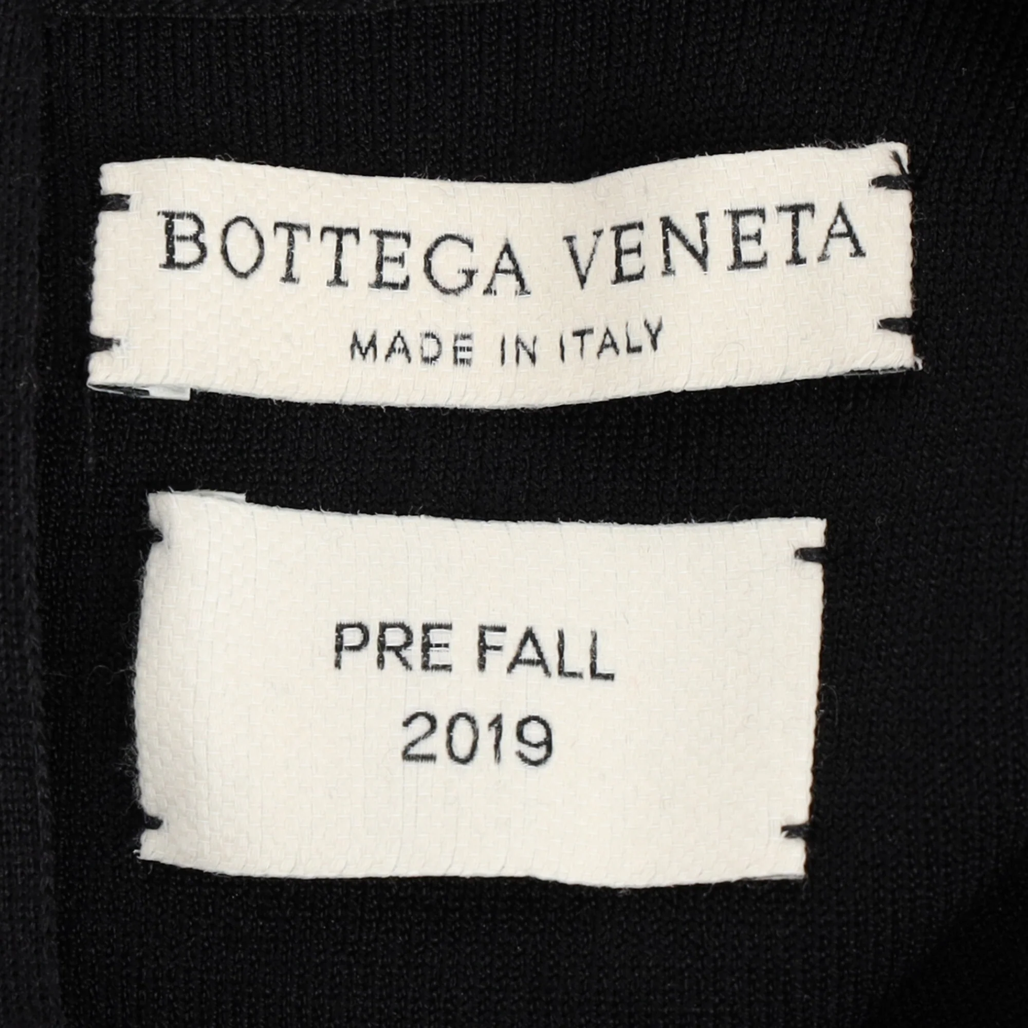 Women's Bottega Veneta High-Neck Long Sleeve Midi Dress in Black Viscose - Image 4