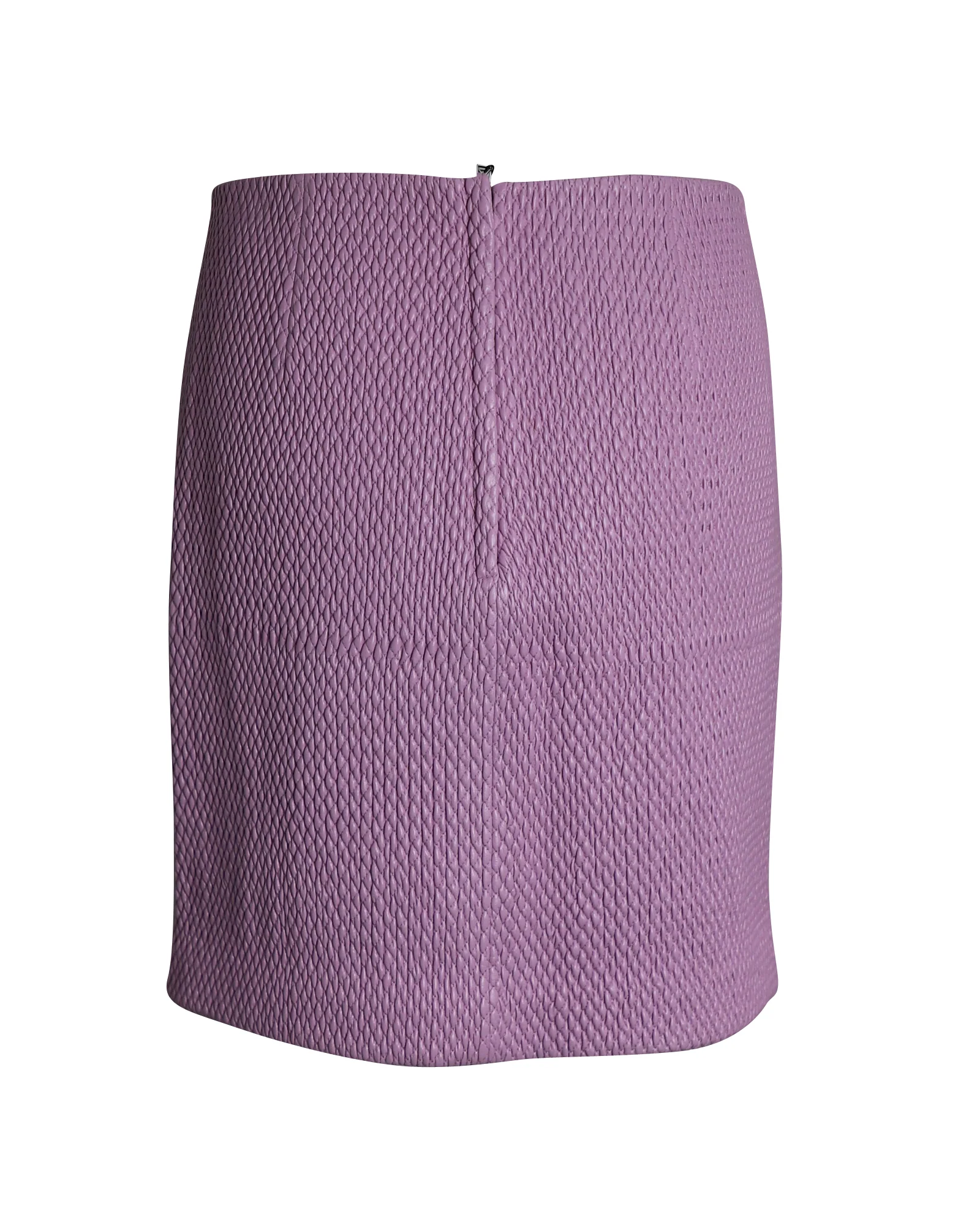 Women's Bottega Veneta Quilted Skirt in Pink Leather - Image 3