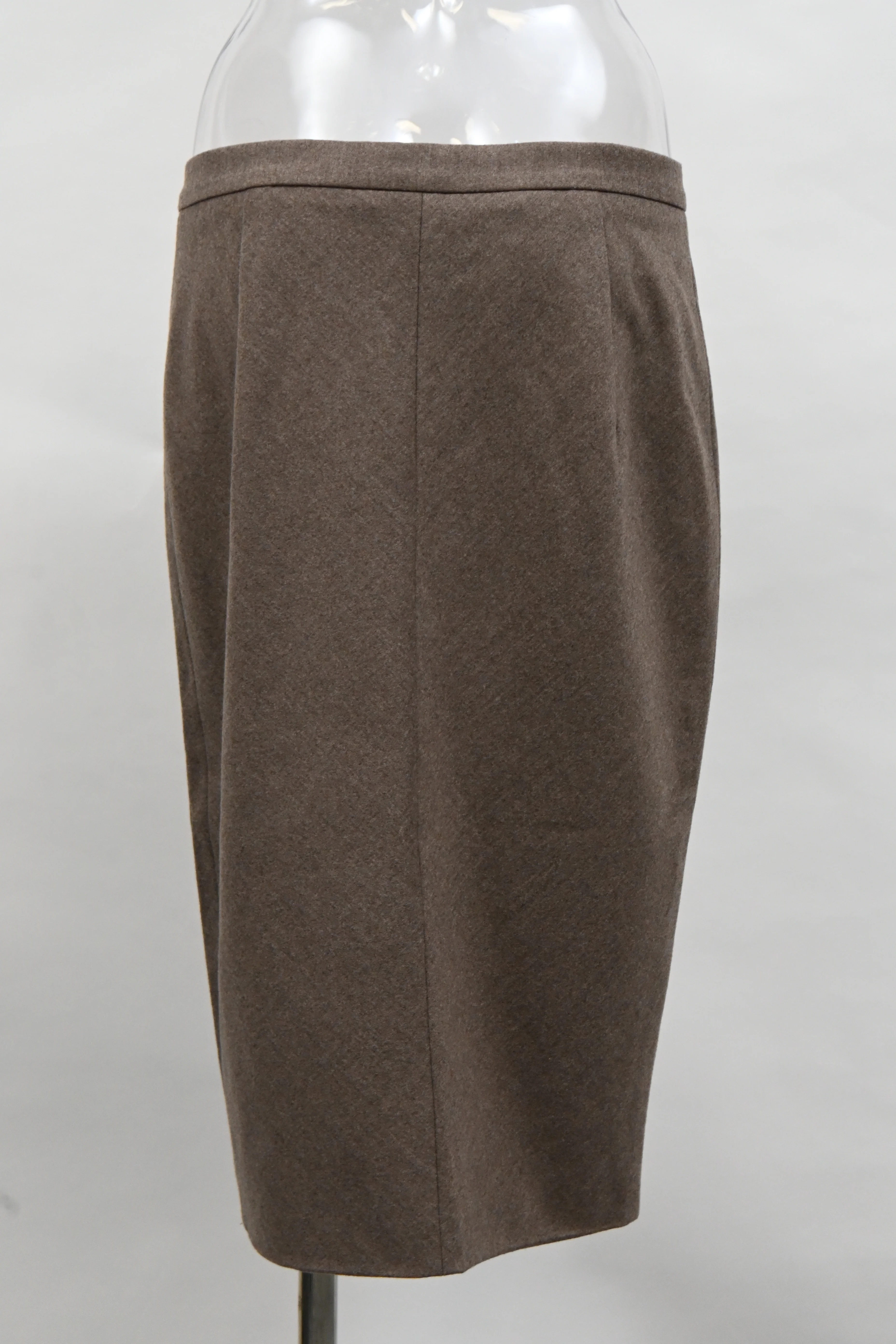 Women's Brunello Cucinelli Midi Skirt in Brown Wool - Image 7