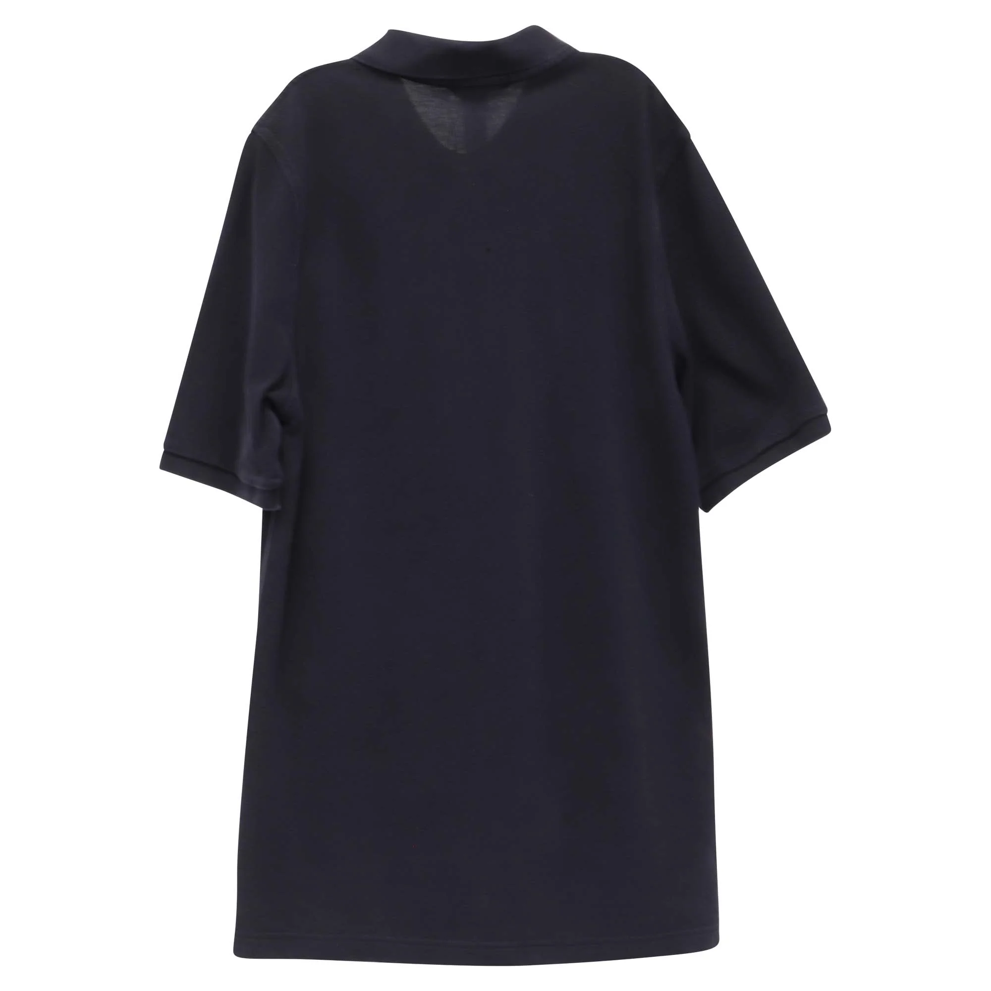 Men's Burberry Logo-Embroidered Polo Shirt in Black Cotton - Image 2
