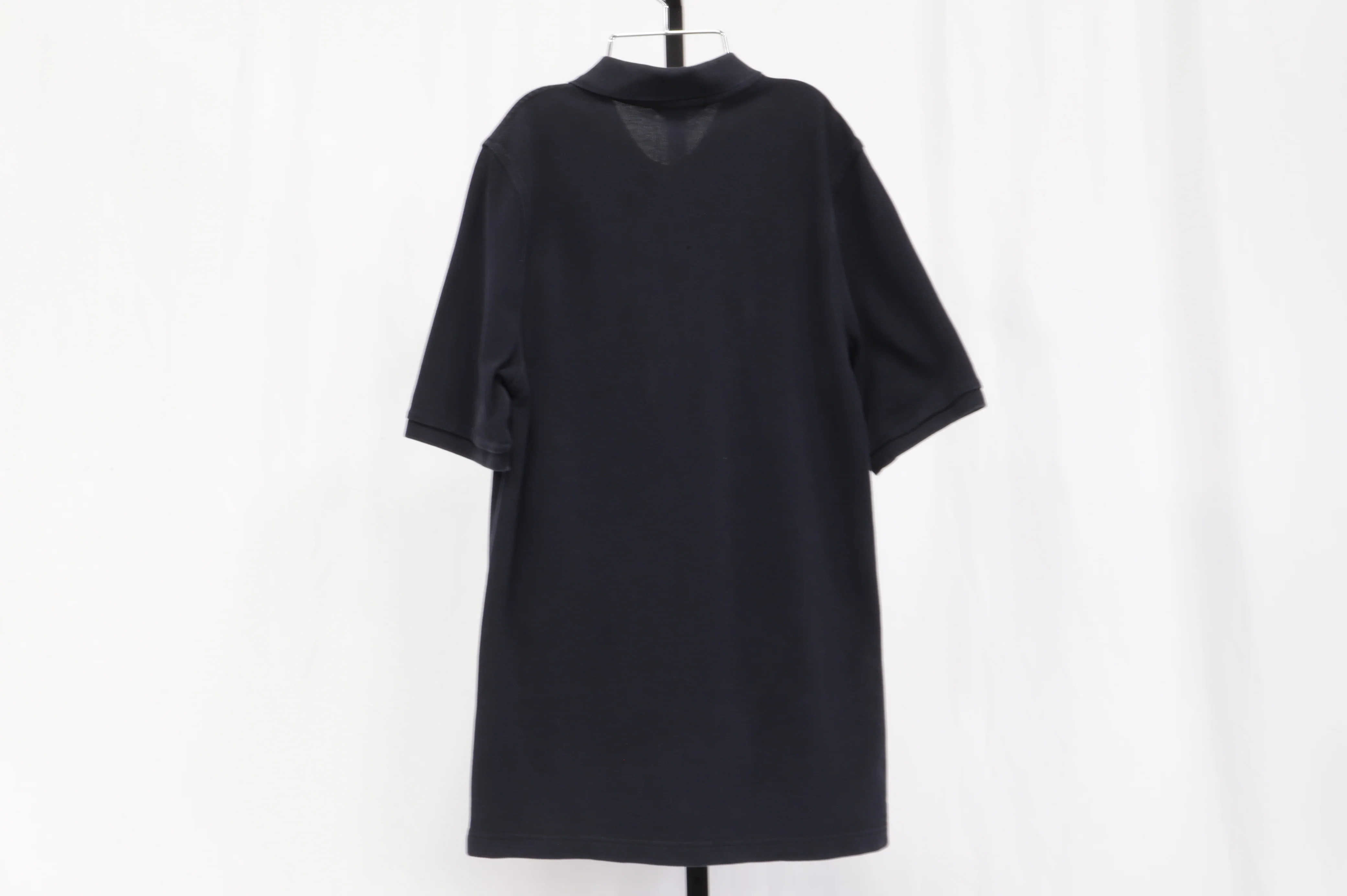Men's Burberry Logo-Embroidered Polo Shirt in Black Cotton - Image 6