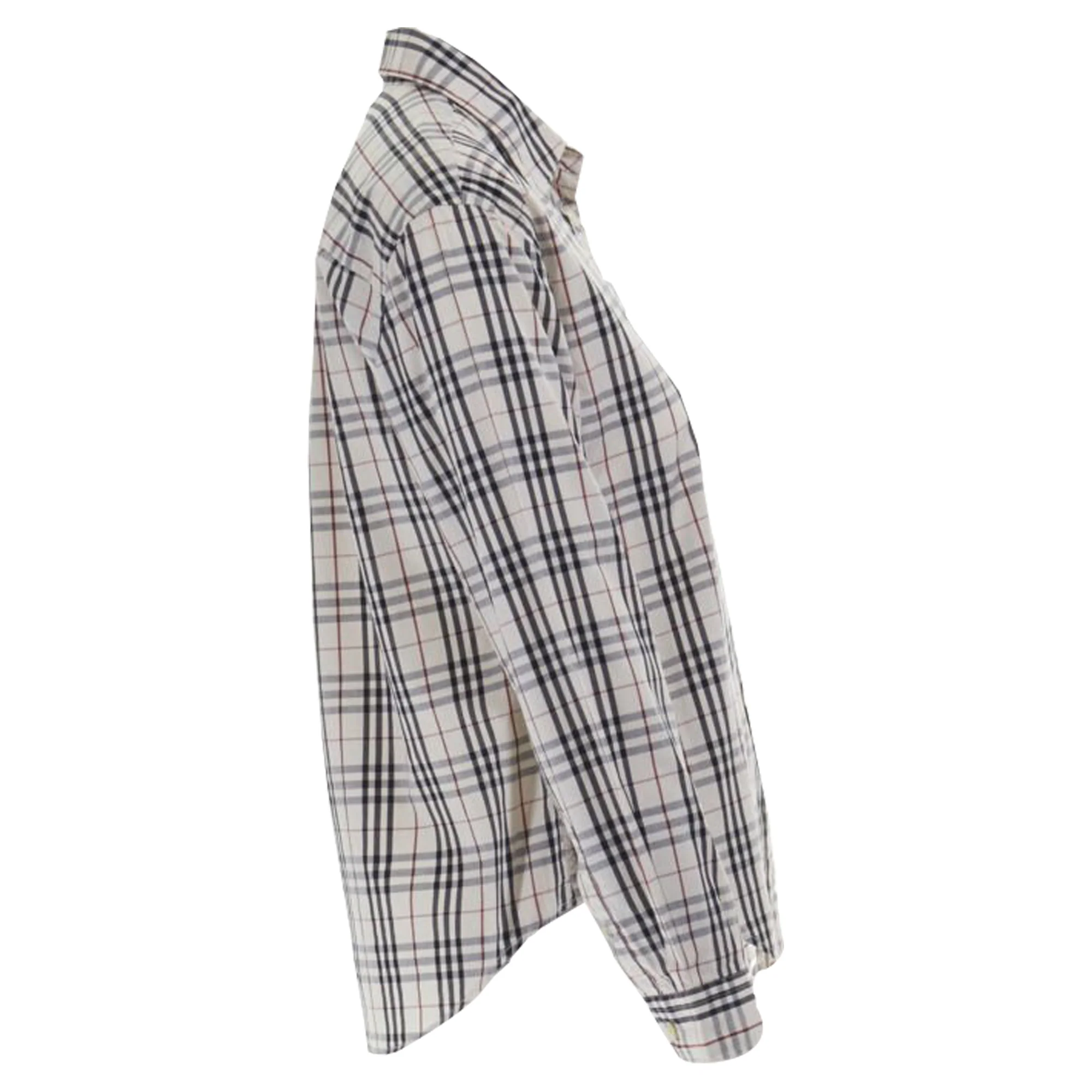 Women's Burberry Check cotton slim shirt - Image 3