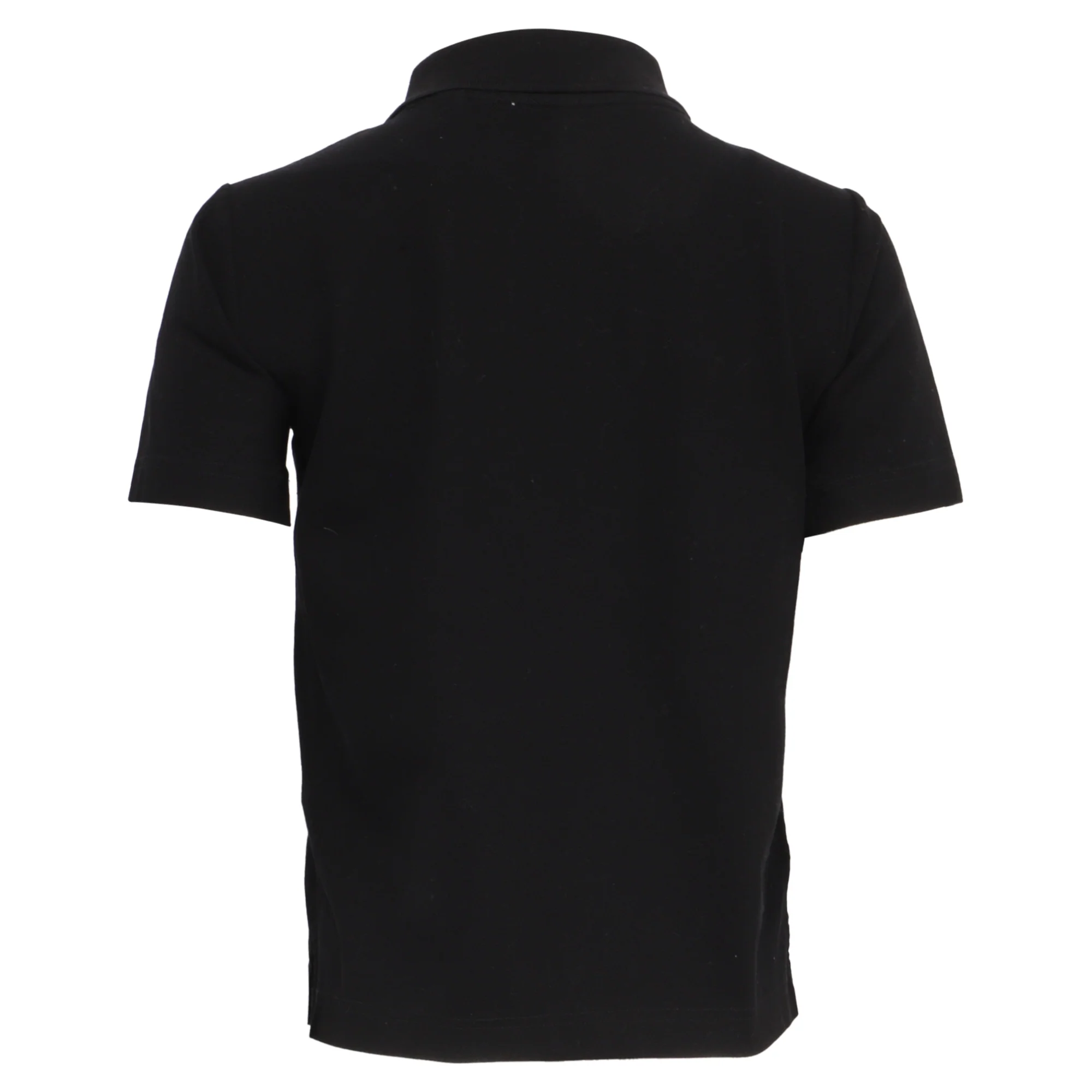 Women's Burberry Logo-Embroidered Polo Shirt in Black Cotton - Image 4