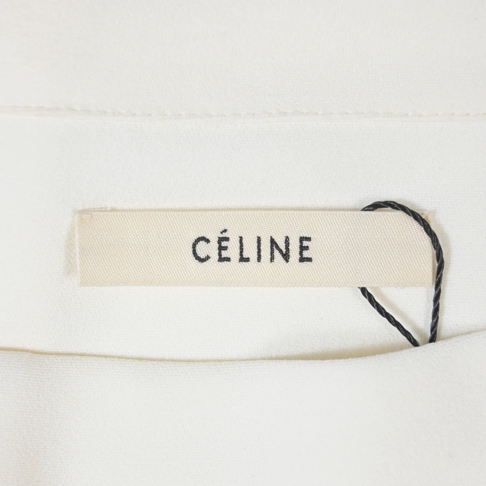 Women's Celine Bateau Neckline Dress in White Cotton - Image 5