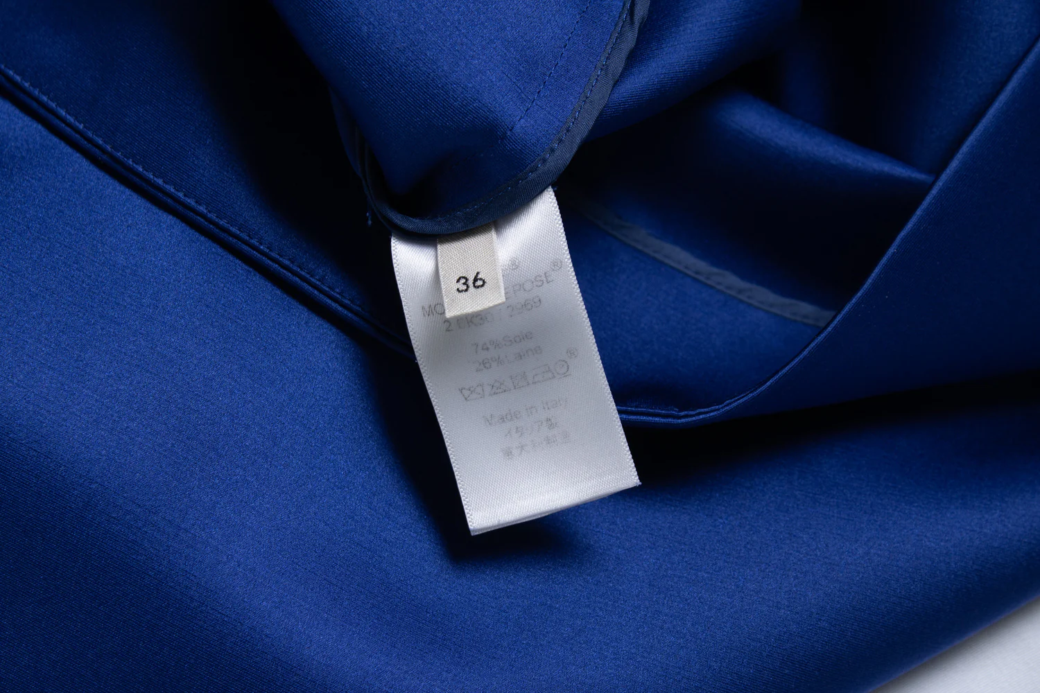 Women's Celine kobalt blue silk blend dress - Image 8