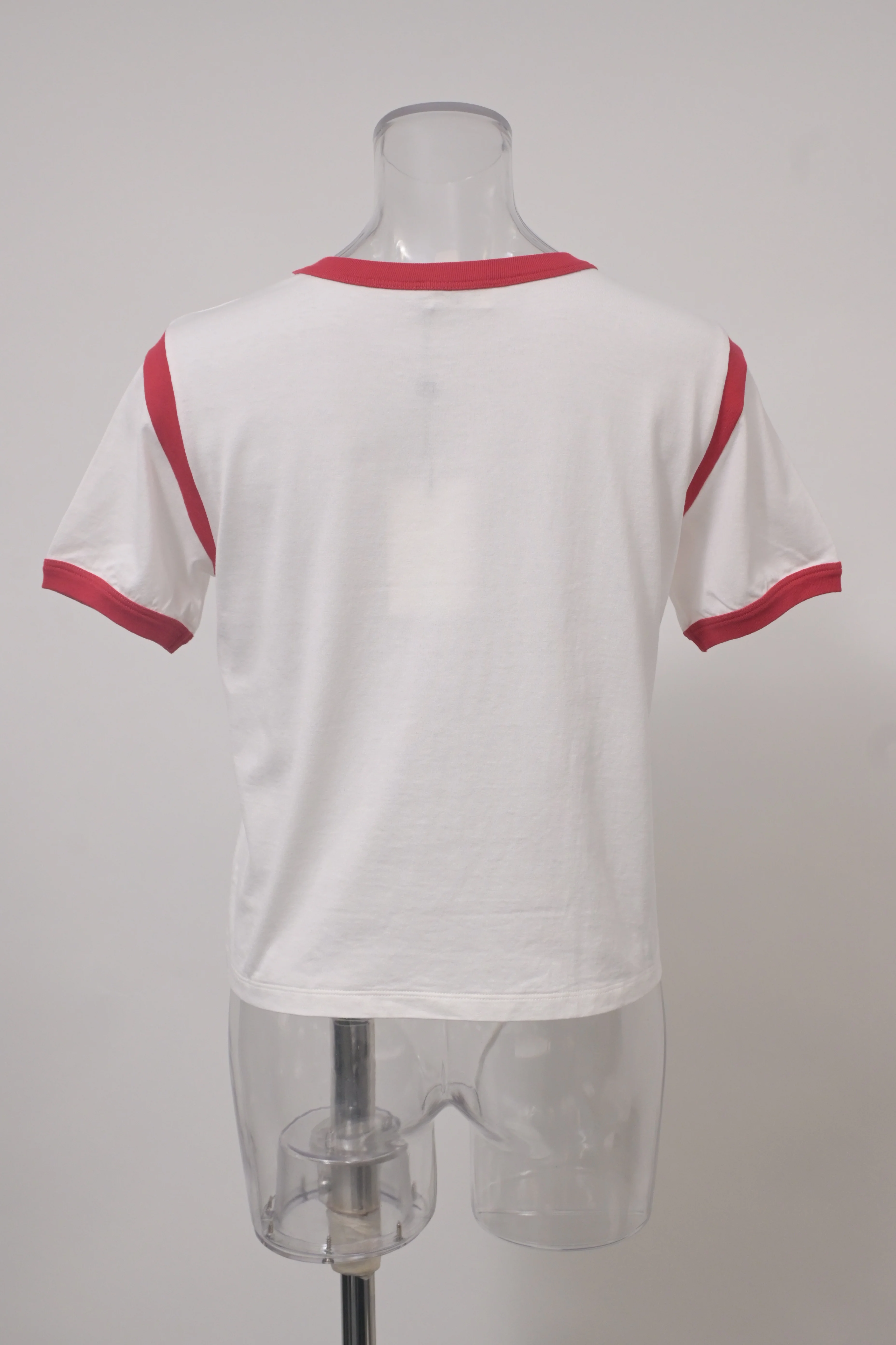 Women's Celine Logo Short Sleeve T-Shirt in White Cotton - Image 8