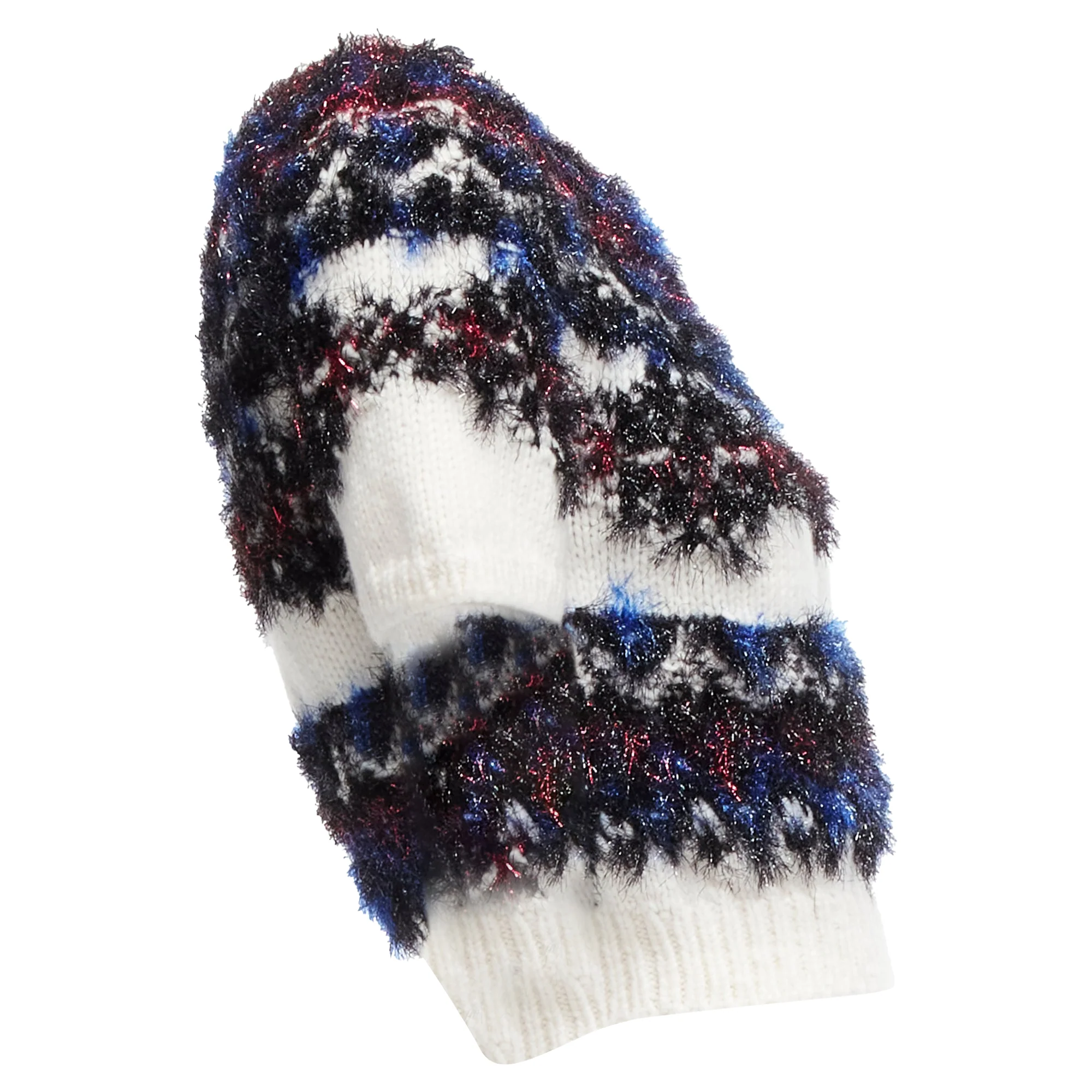 Women's Chanel fluffy lurex intarsia crystal cc cropped sweater - Image 4