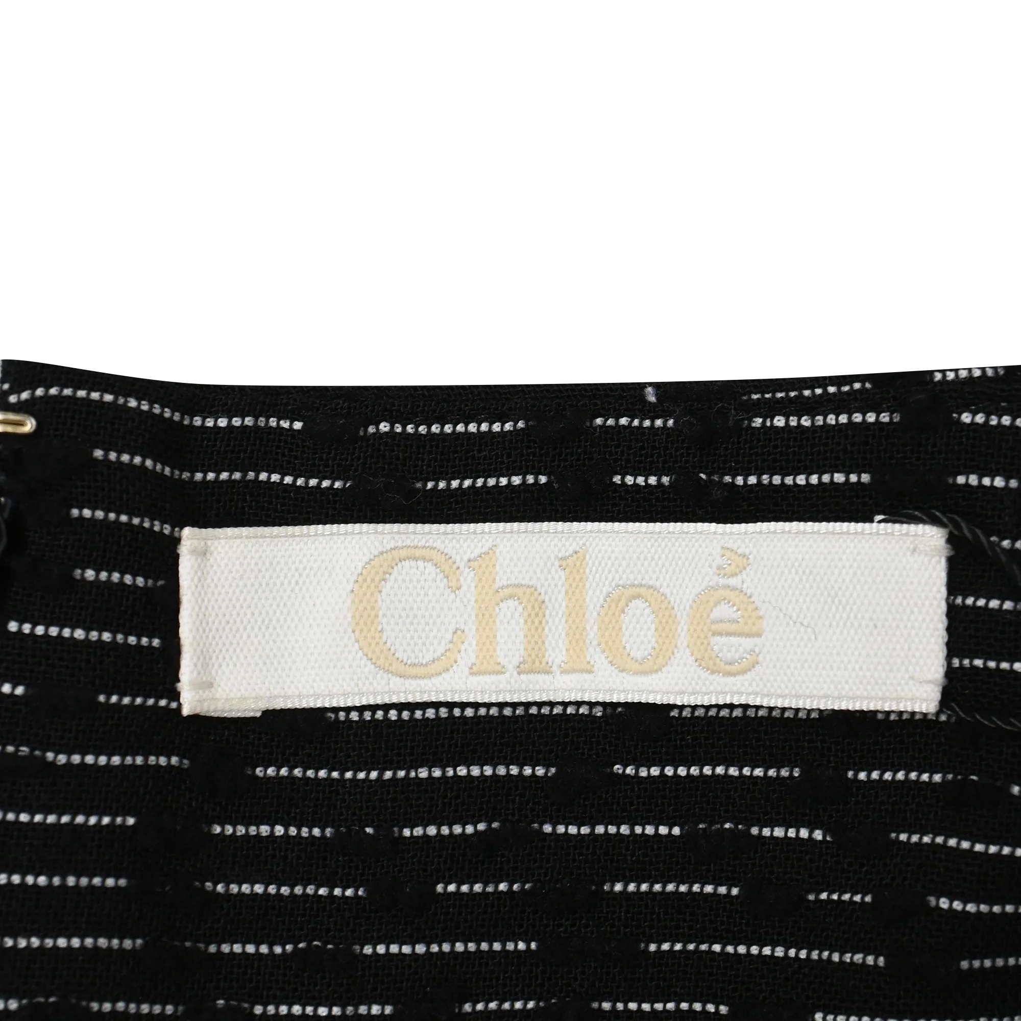 Women's Chloé Asymmetric Skirt in Black Polyamide - Image 4