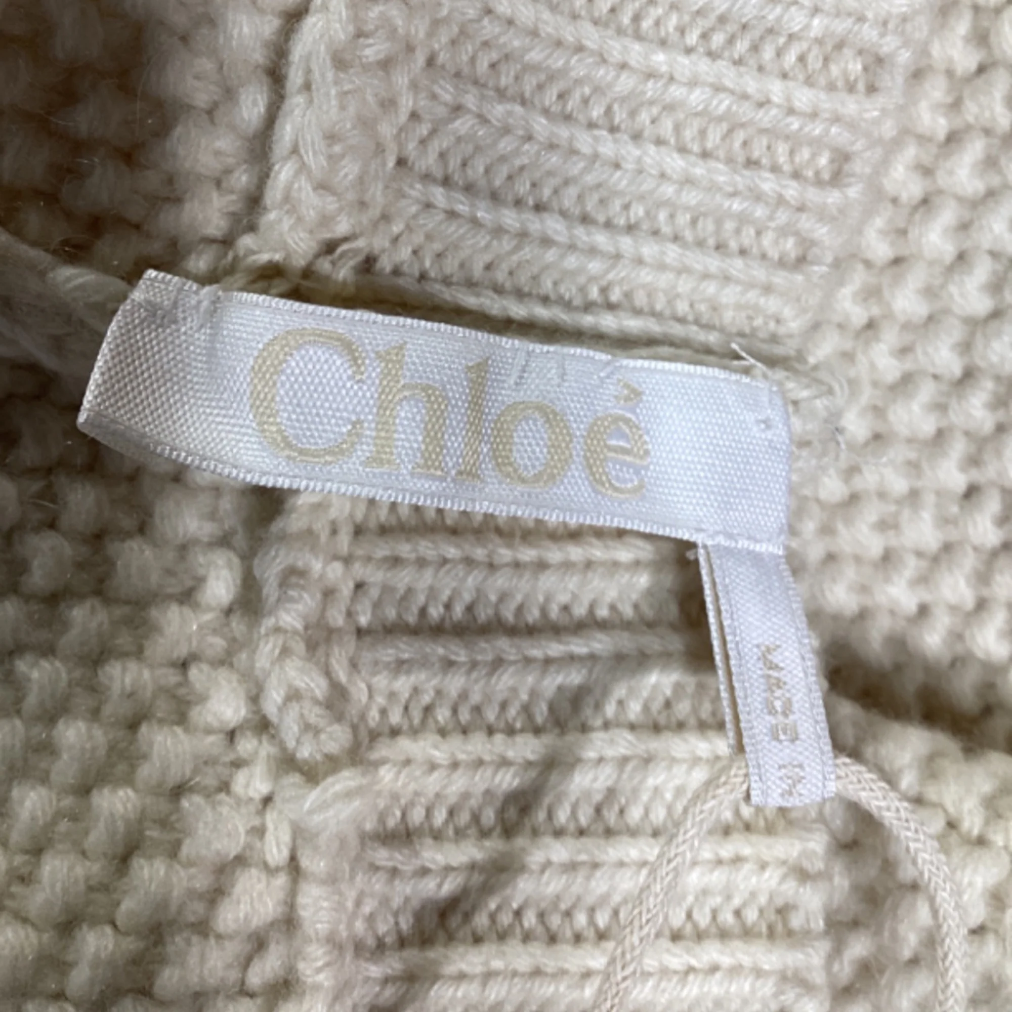 Women's Chloé Midi Skirt In Ecru Recycled Cashmere - Image 5