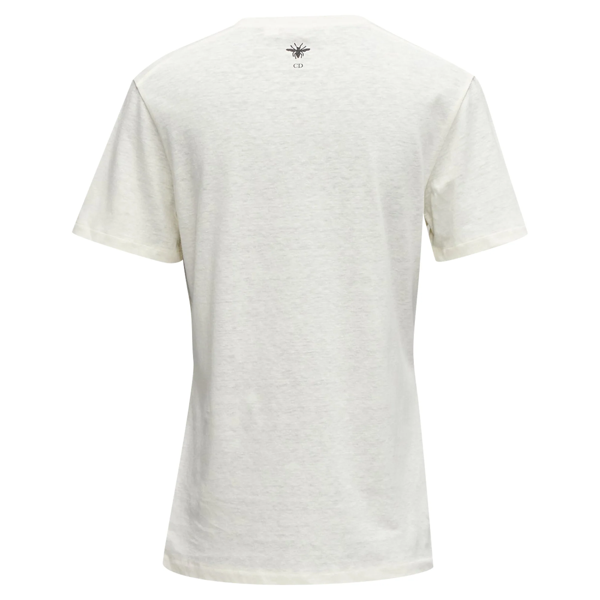 Women's Christian Dior Cotton Linen Brutal Journey Of The Heart Crew Tshirt - Image 5