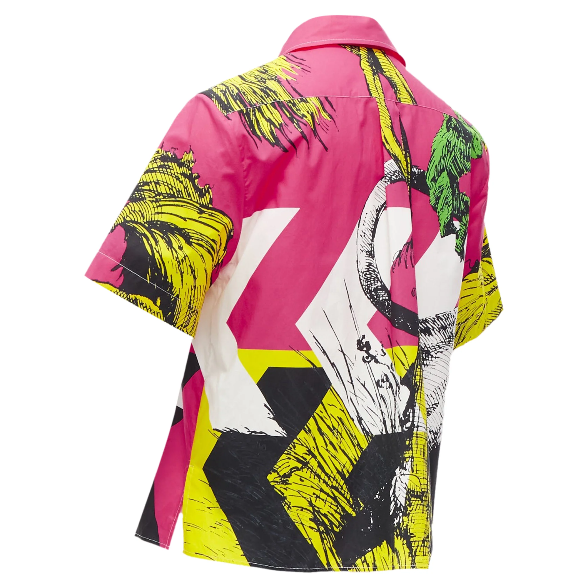 Women's Christian Dior D-Jungle Pop Tiger print poplin short sleeve shirt - Image 6