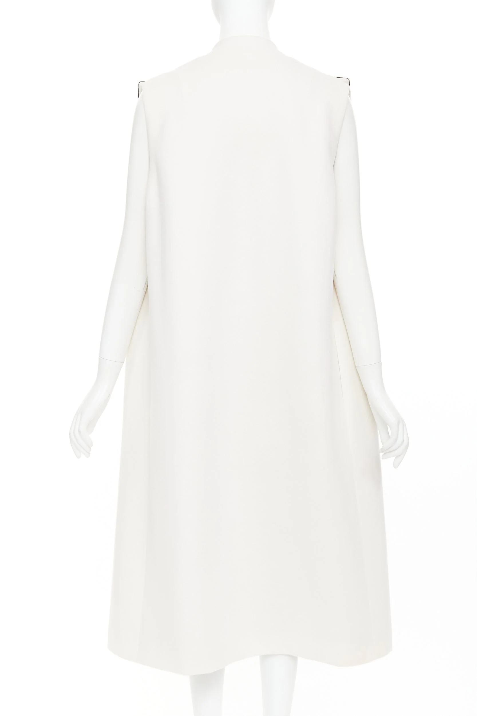 Women's Christian Dior double cashmere silk lined coat vest - Image 5