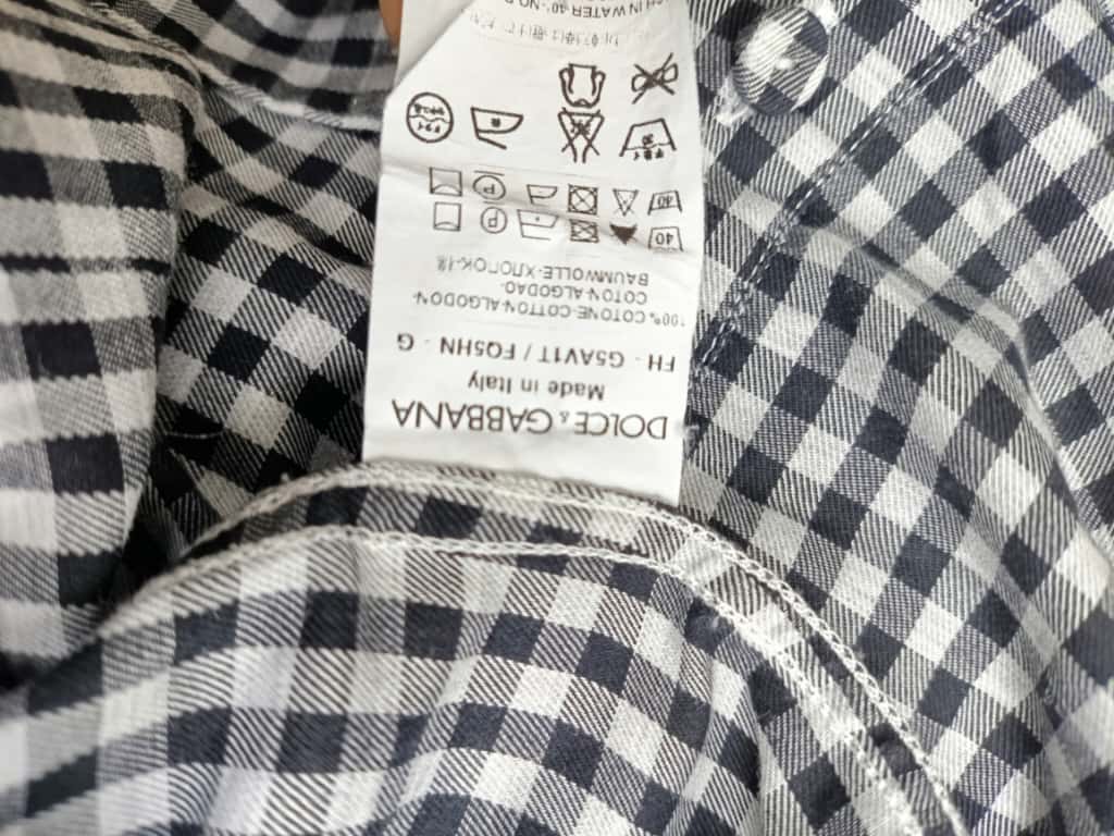 Men's Dolce & Gabbana Gingham Button-Down Shirt in Black and White Cotton - Image 10