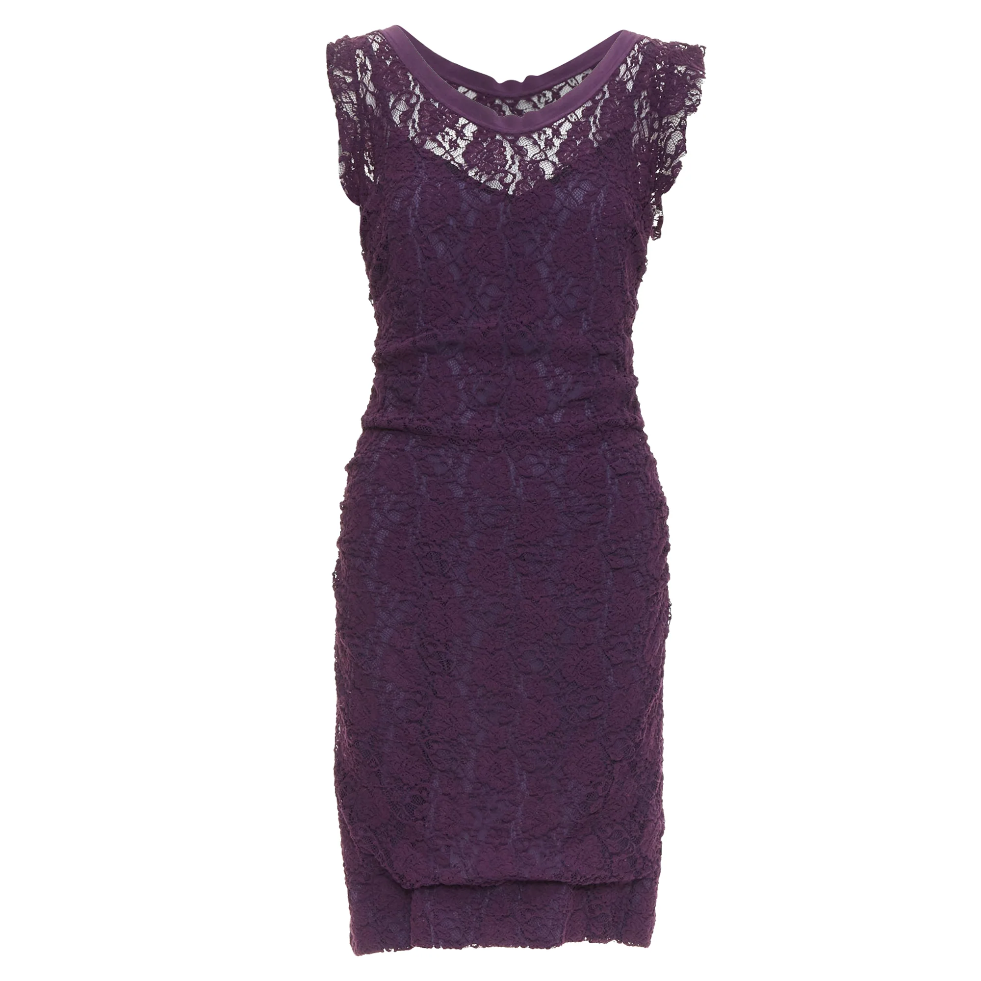 Women's Dolce Gabbana floral sheer lace overlay cocktail dress