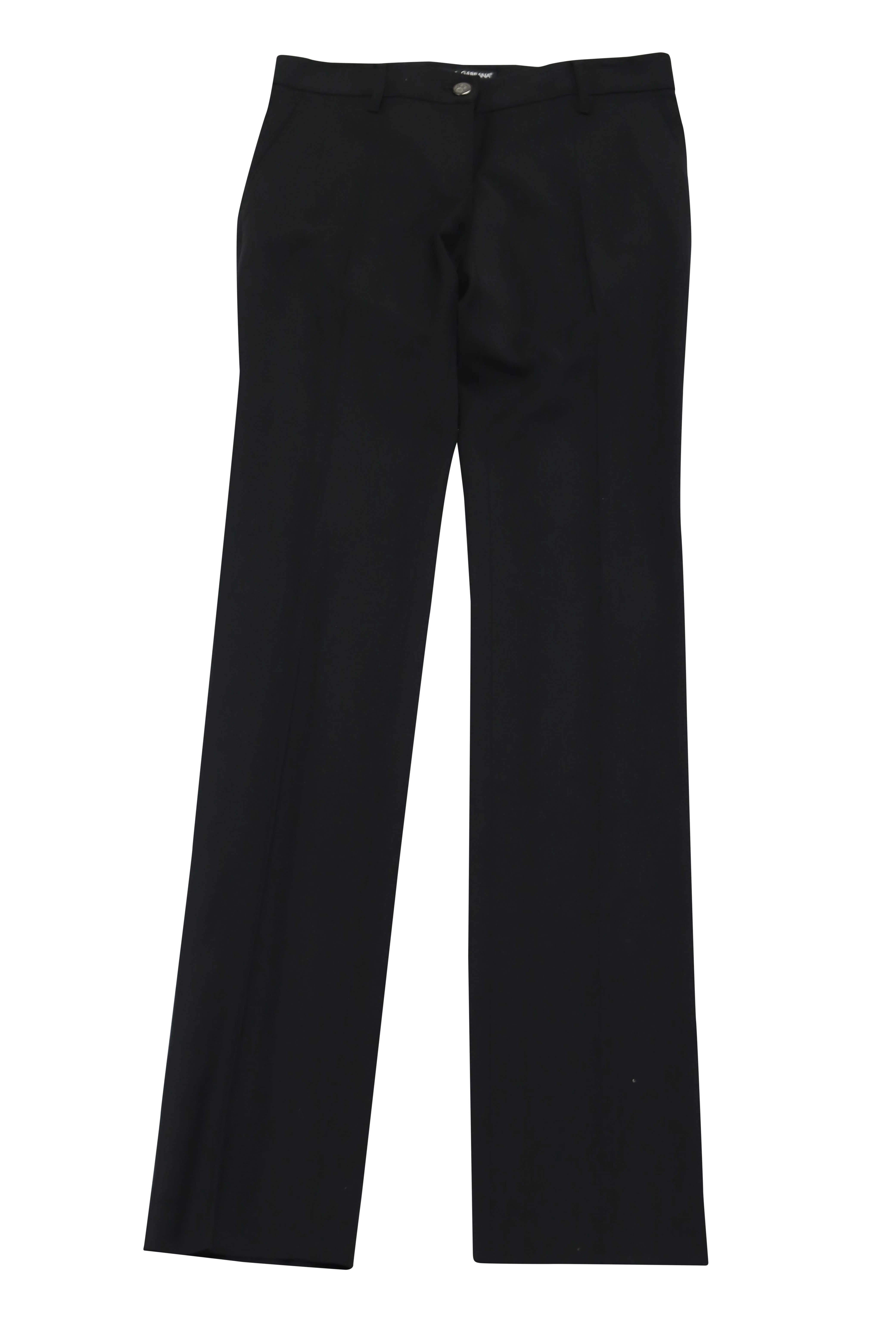 Women's Dolce & Gabbana Formal Pants in Black Rayon